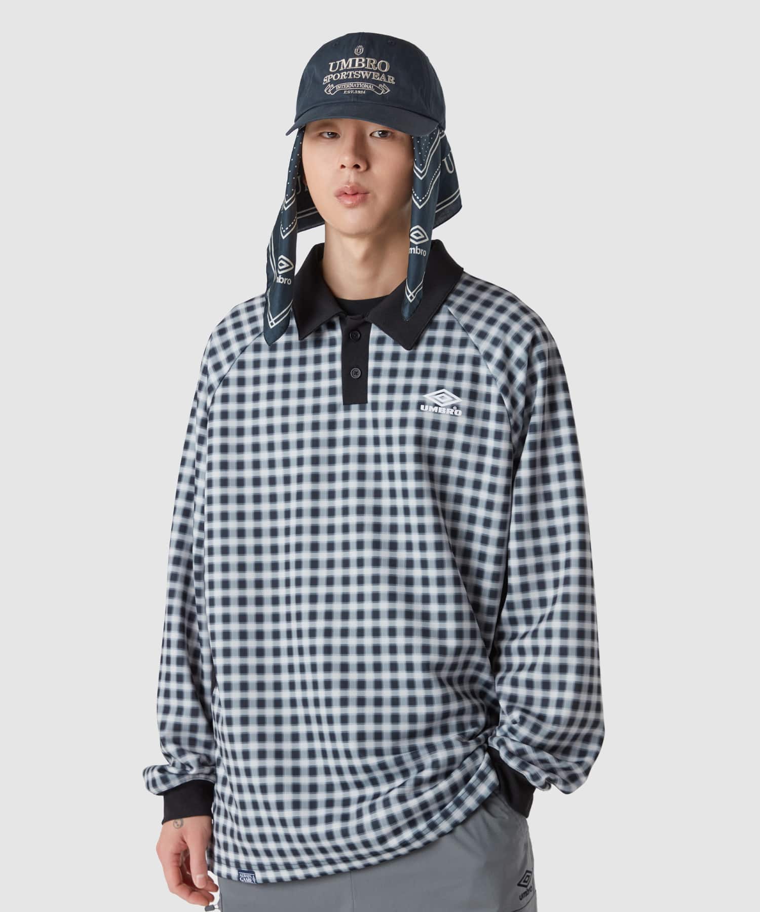 UMBRO 【KOREA COLLECTION】HBL CASUAL LONG SLEEVEGAME SHIRTS グレーの画像