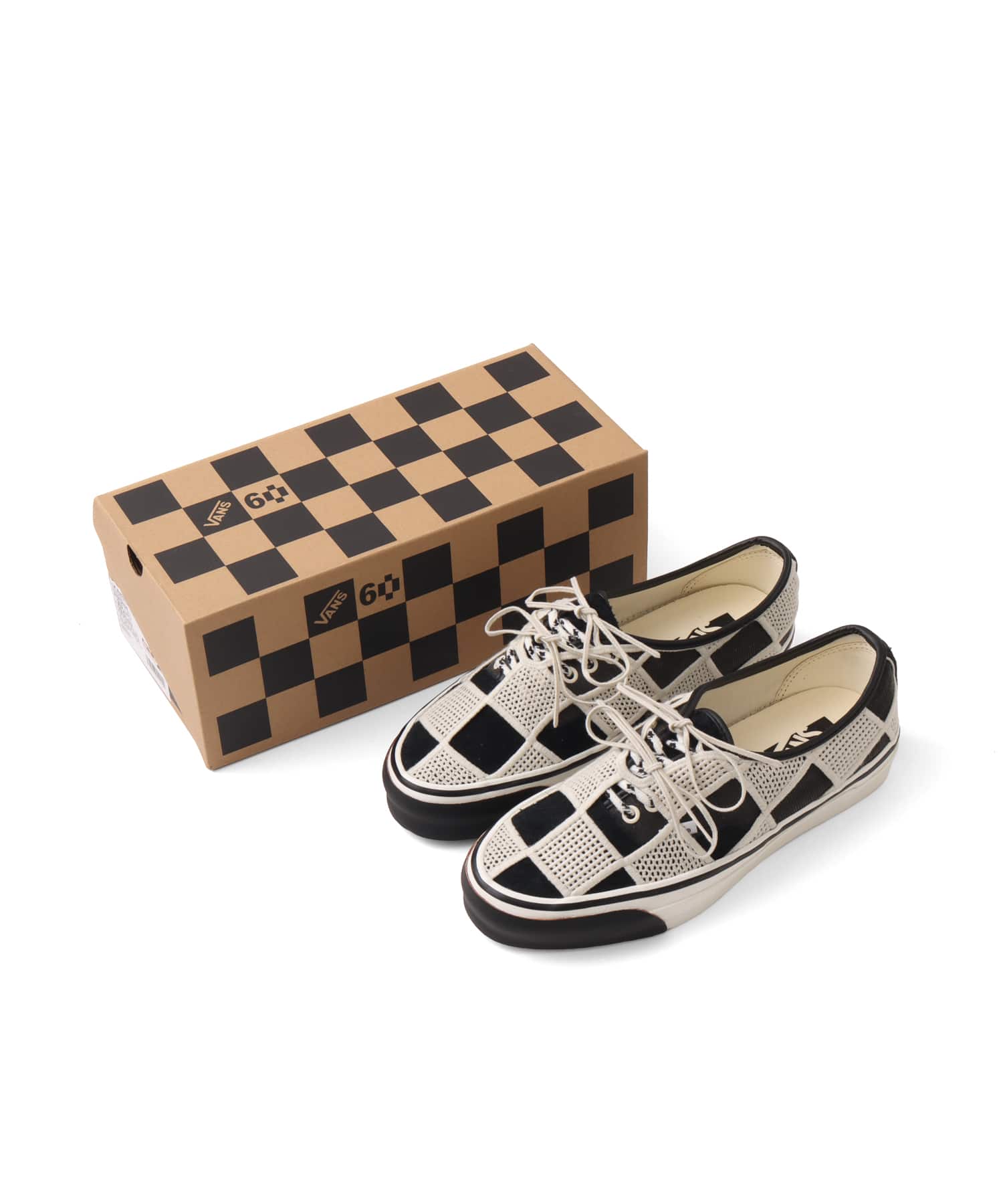 VANS LX Authentic 44 Shell Knit Black/Egretの画像