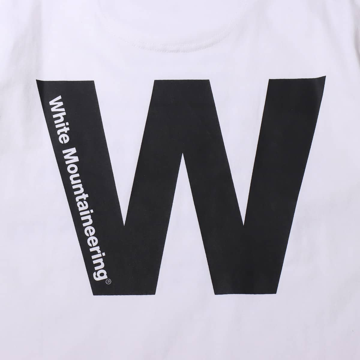 WHITE MOUNTAINEERING BIG W LOGO PRINTED T-SHIRT WHITE 21SP-I