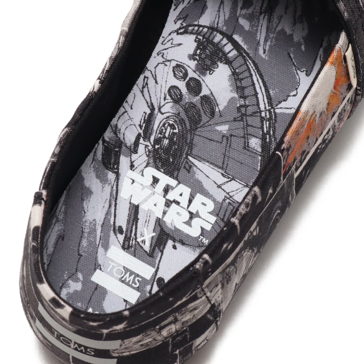 TOMS MENS Star Wars ALPARGATA 3.0 Darth Print Black Starwars Darth Print 21FA-Iの画像
