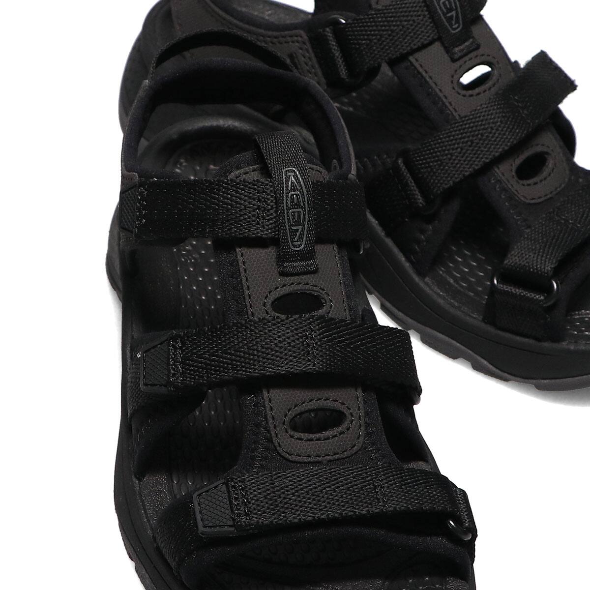 KEEN ASTORIA WEST OPEN TOE BLACK/BLACK 23FA-Iの画像