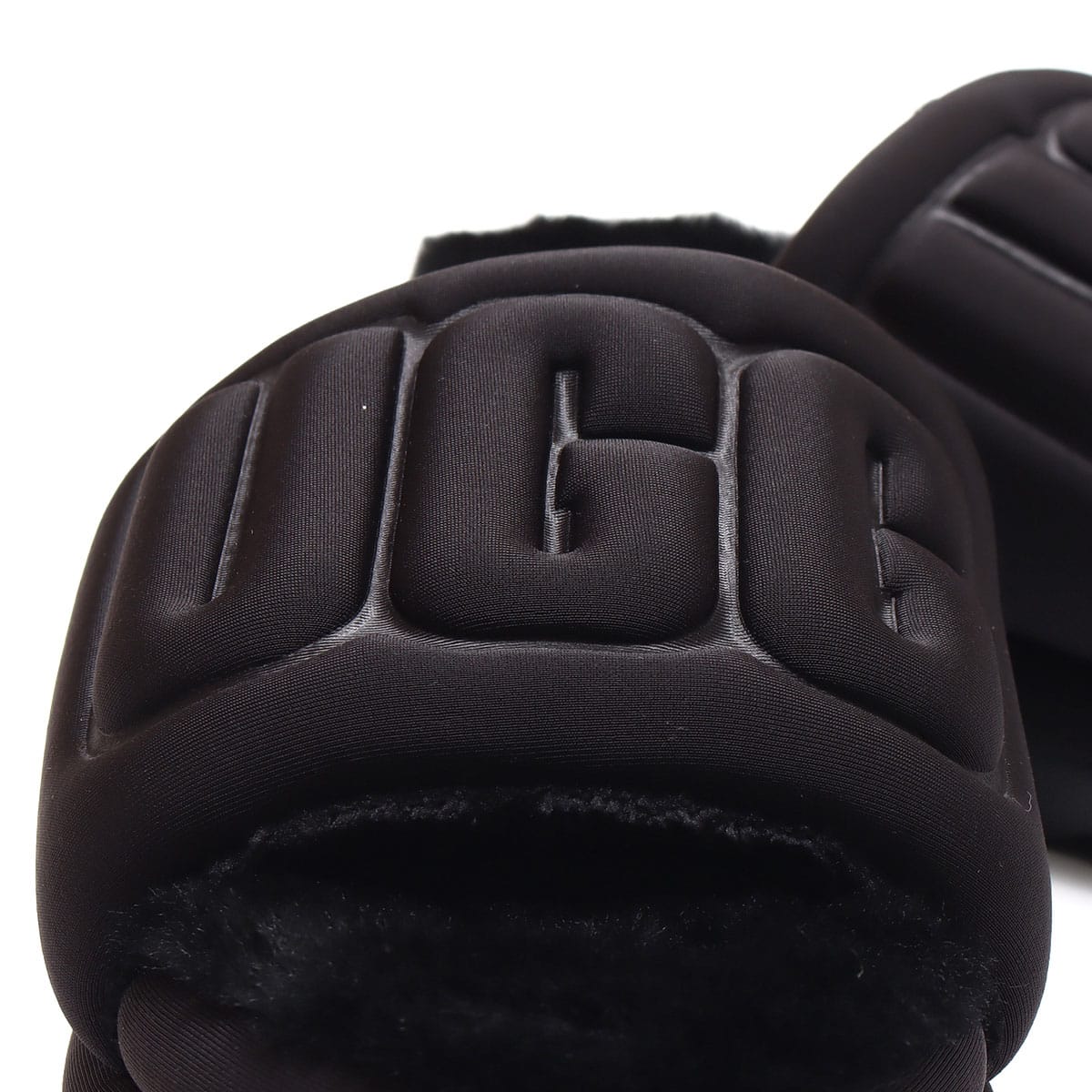 UGG W MAXI GRAPHIC SLIDE BLACK / BLACK 22FW-Iの画像