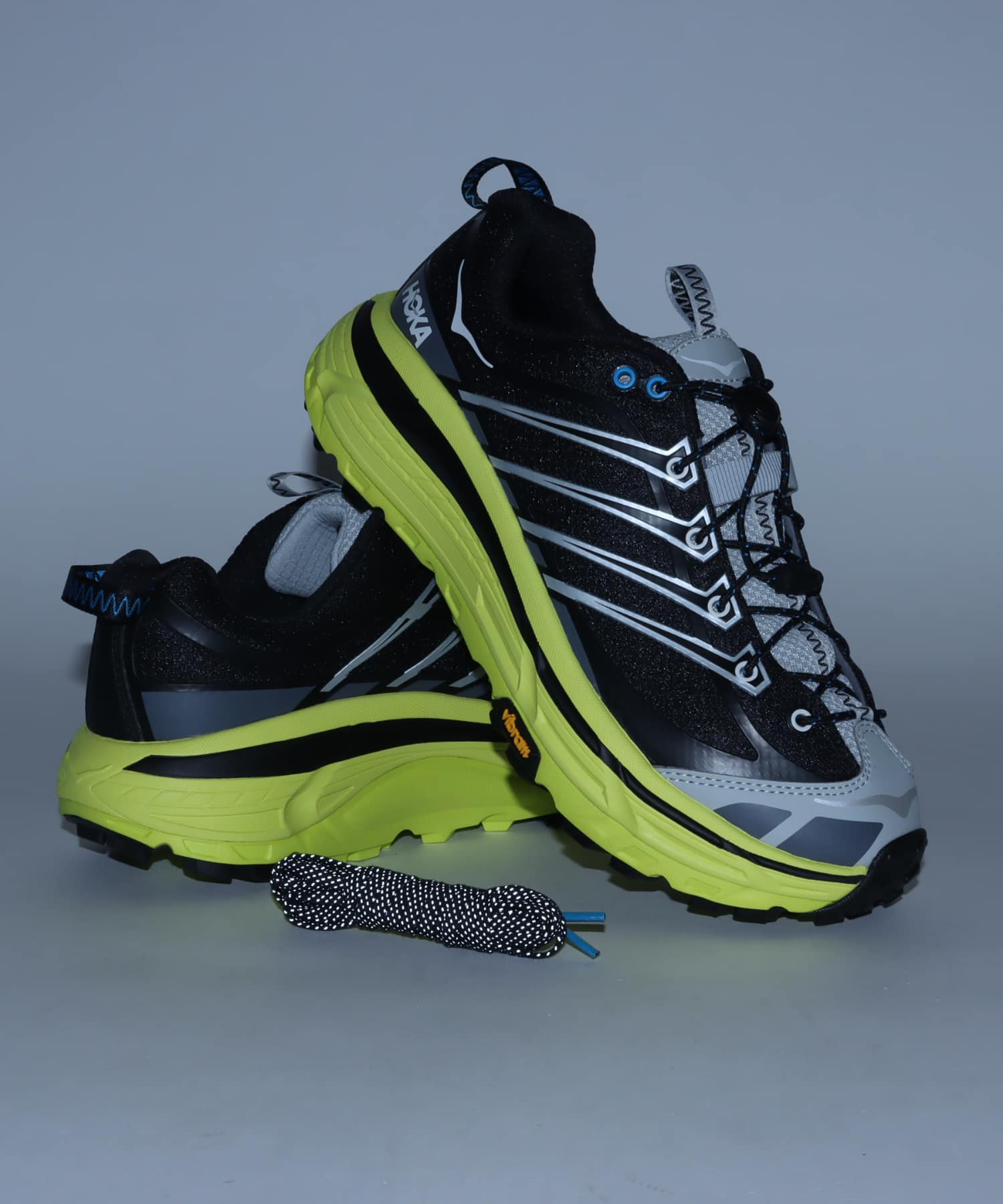 HOKA MAFATE THREE2 BLACK / HOKA CITRUSの画像