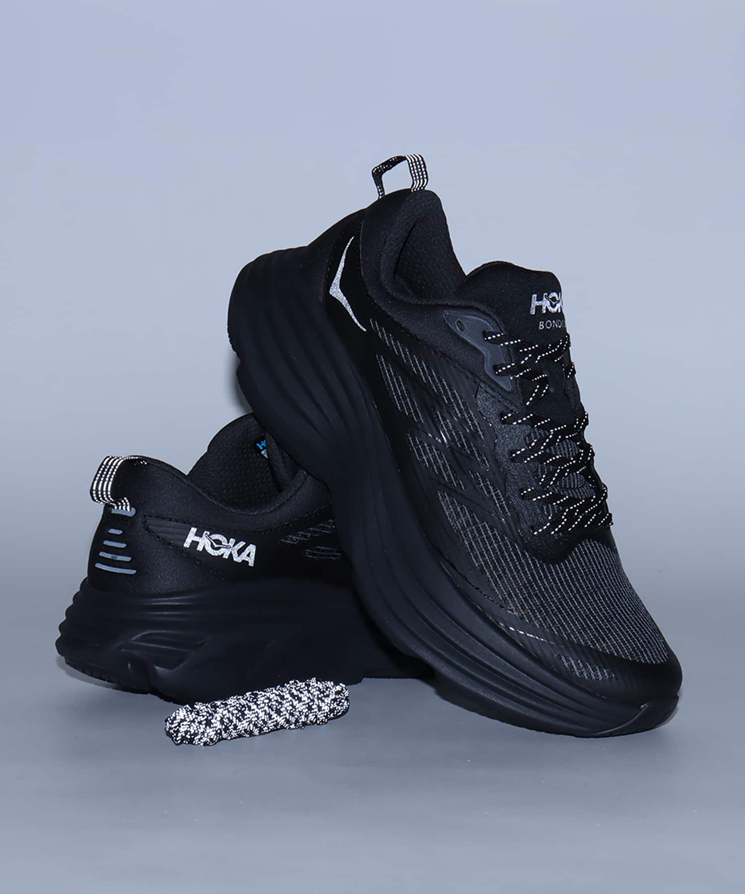 HOKA BONDI 8 TS CAGED BLACK / BLACKの画像