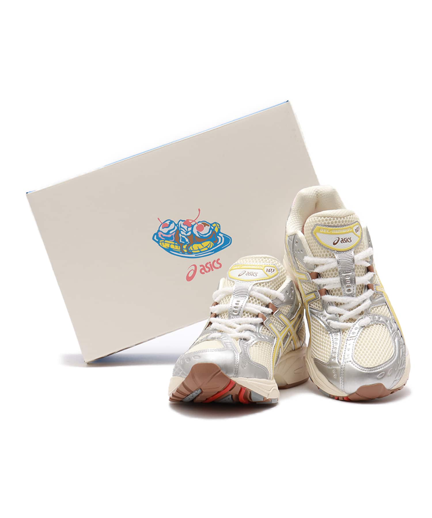 asics GEL-NIMBUS 10.1 atmos VANDYTHEPINK IVORY/PINEAPPLE SLICEの画像
