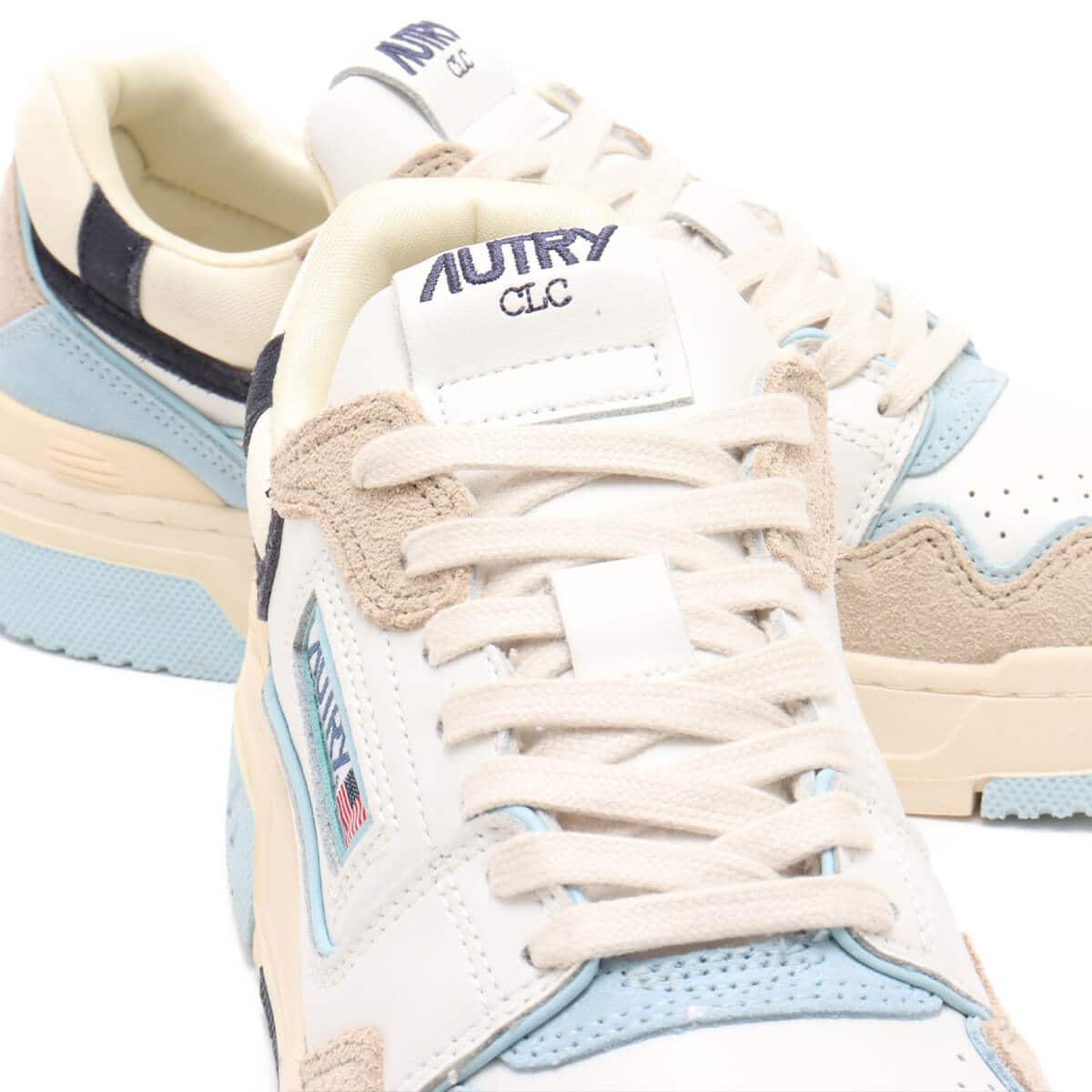 AUTRY CLC LOW WH/BL/YEL の画像