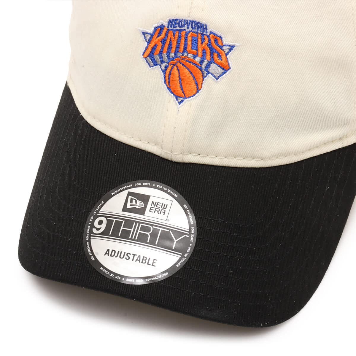 NEW ERA 9THIRTY NBA MINI LOGO New York Knicks CREAM BLACKの画像