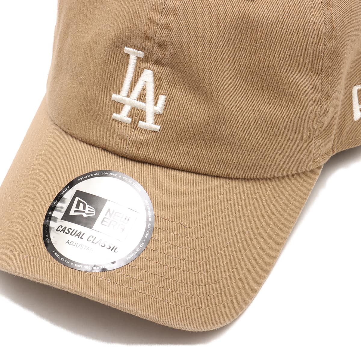 NEW ERA Casual Classic MLB MID LOGO Los Angeles Dodgers KHAKIの画像