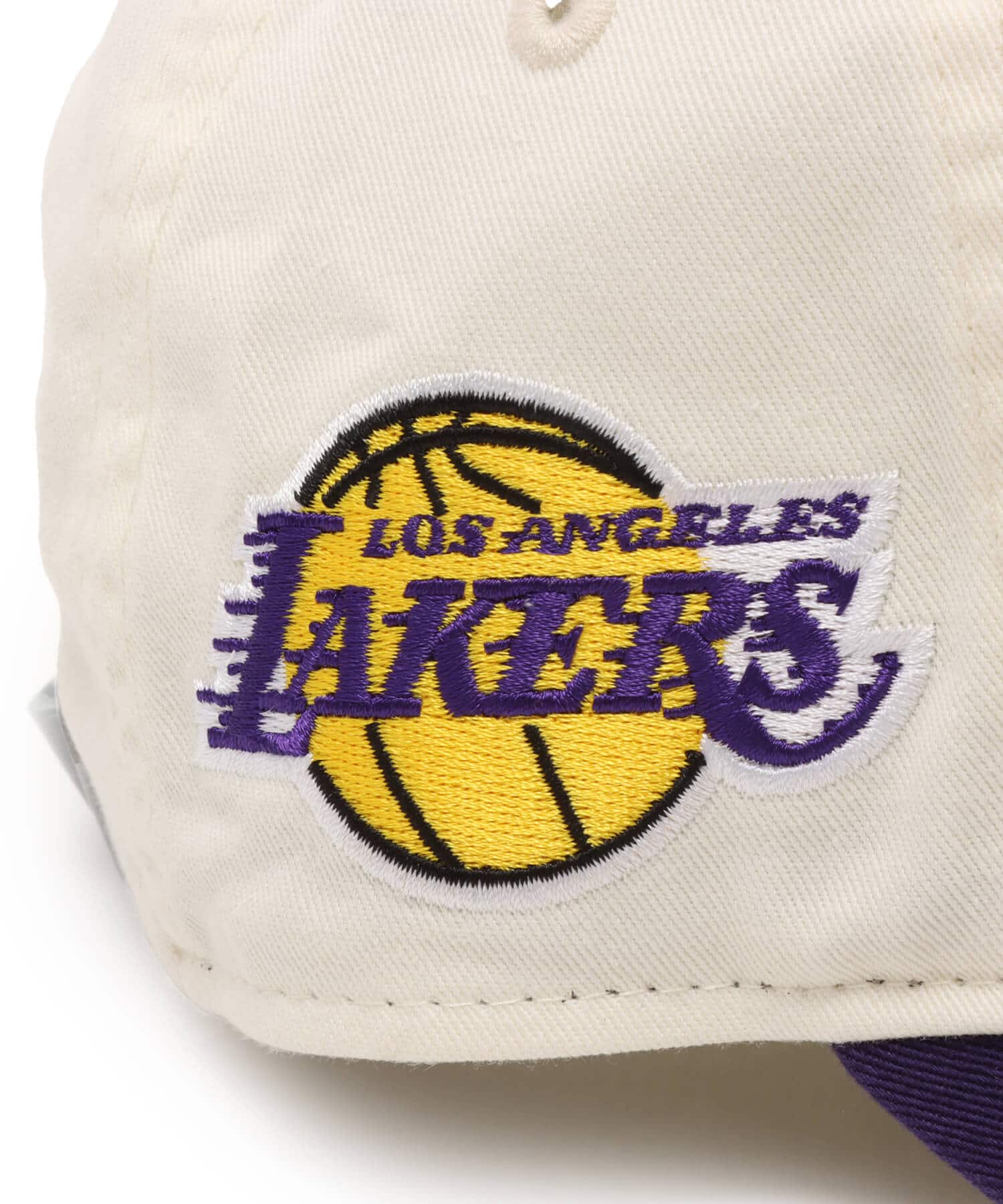 NEW ERA 9THIRTY LS League Buckle Los Angeles LakersL WHITEの画像