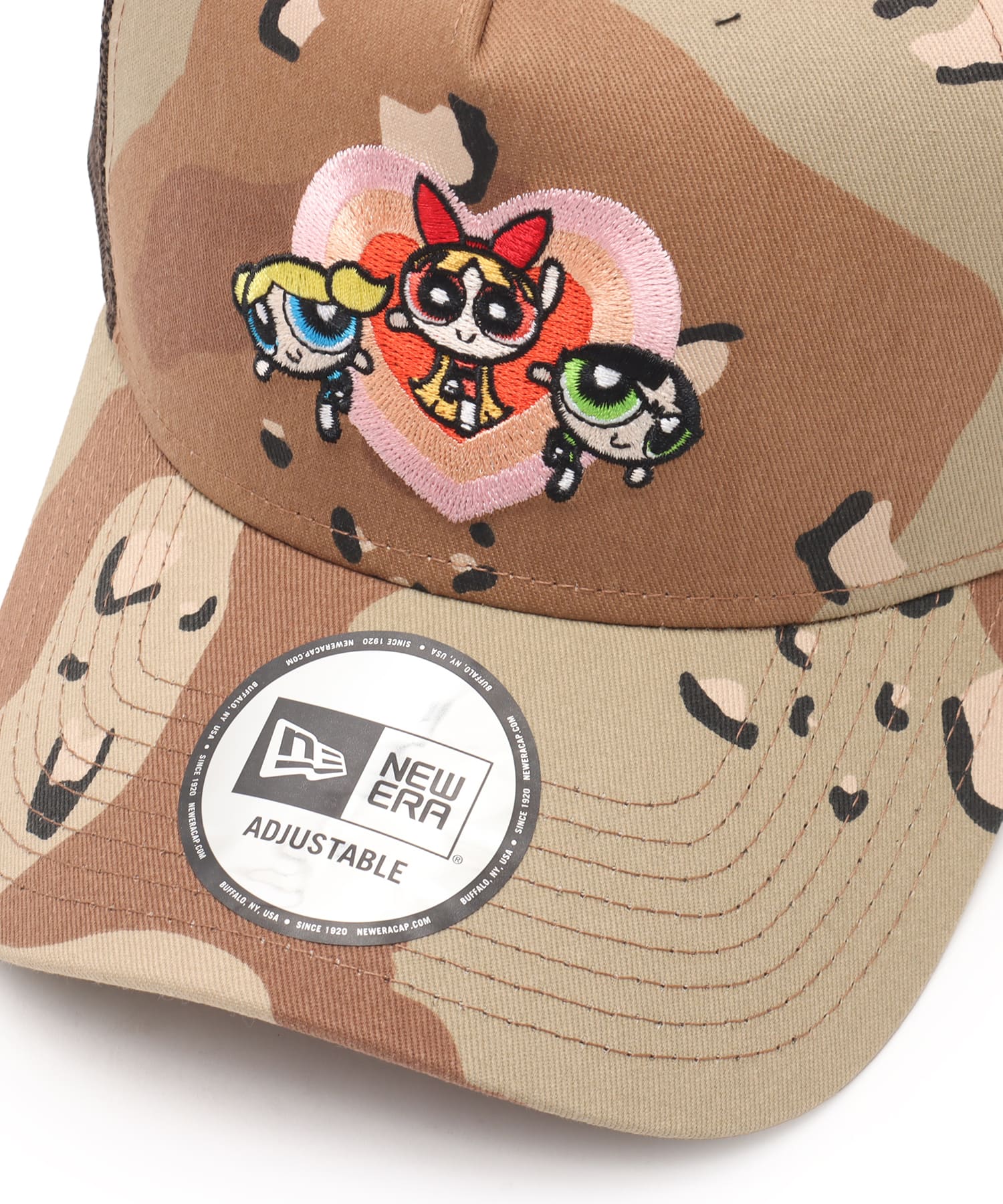 NEW ERA 9FORTY A-Frame Trucker The Powerpuff Girls Heartの画像