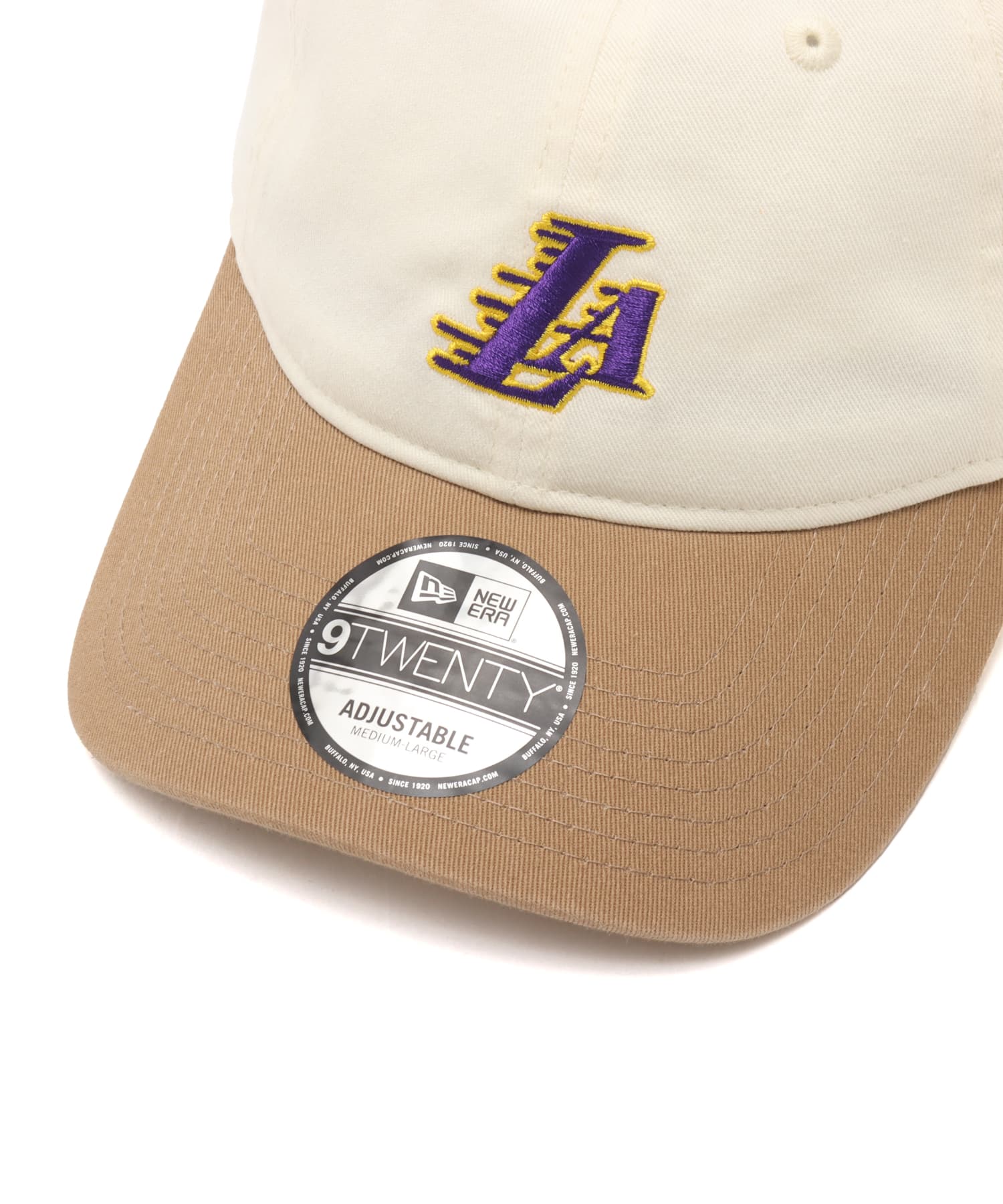 NEW ERA 9TWENTY NBA Mini Logo Los Angeles Lakers KAHKIの画像