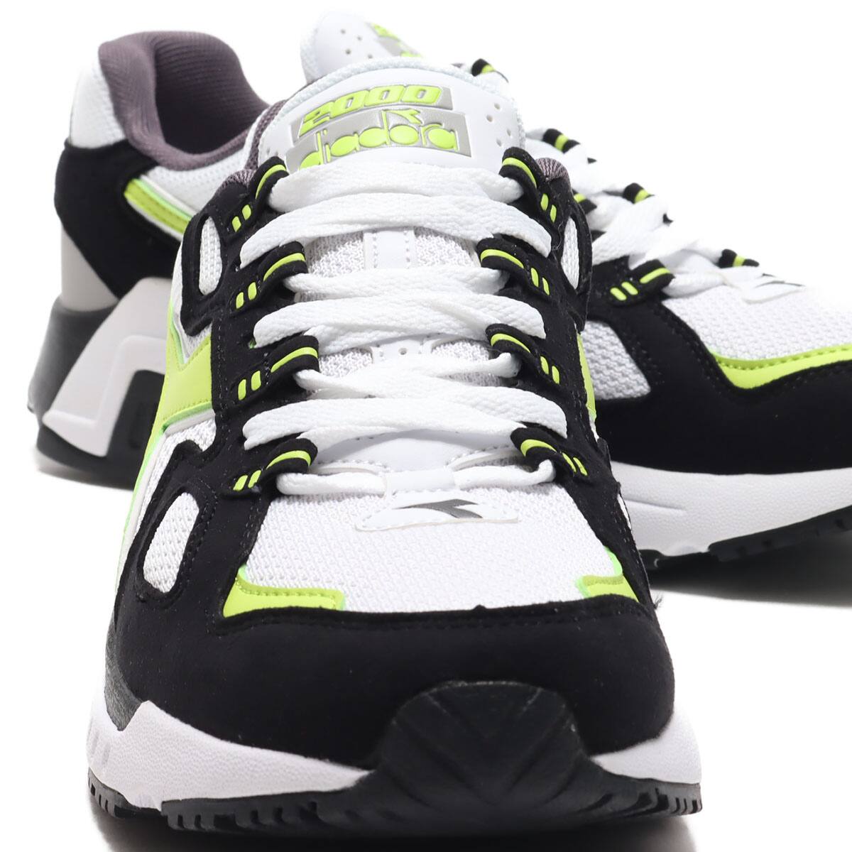 diadora MYTHOS SUEDE WHITE/ACID GREEN 20FA-I