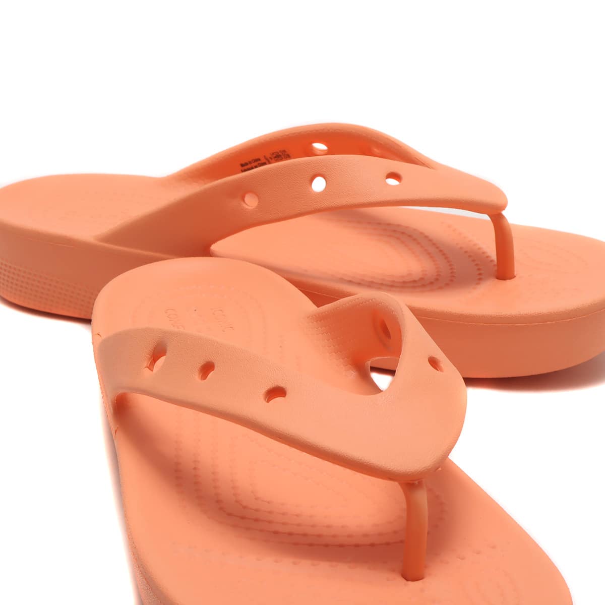 Crocs Classic Platform Flip W Papaya の画像