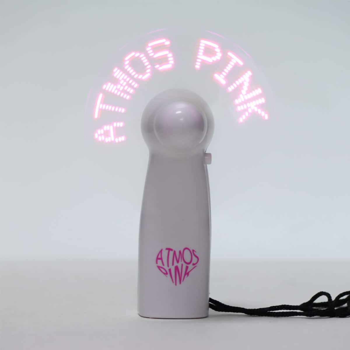 atmos pink LOGO MINI FAN WHITEの画像