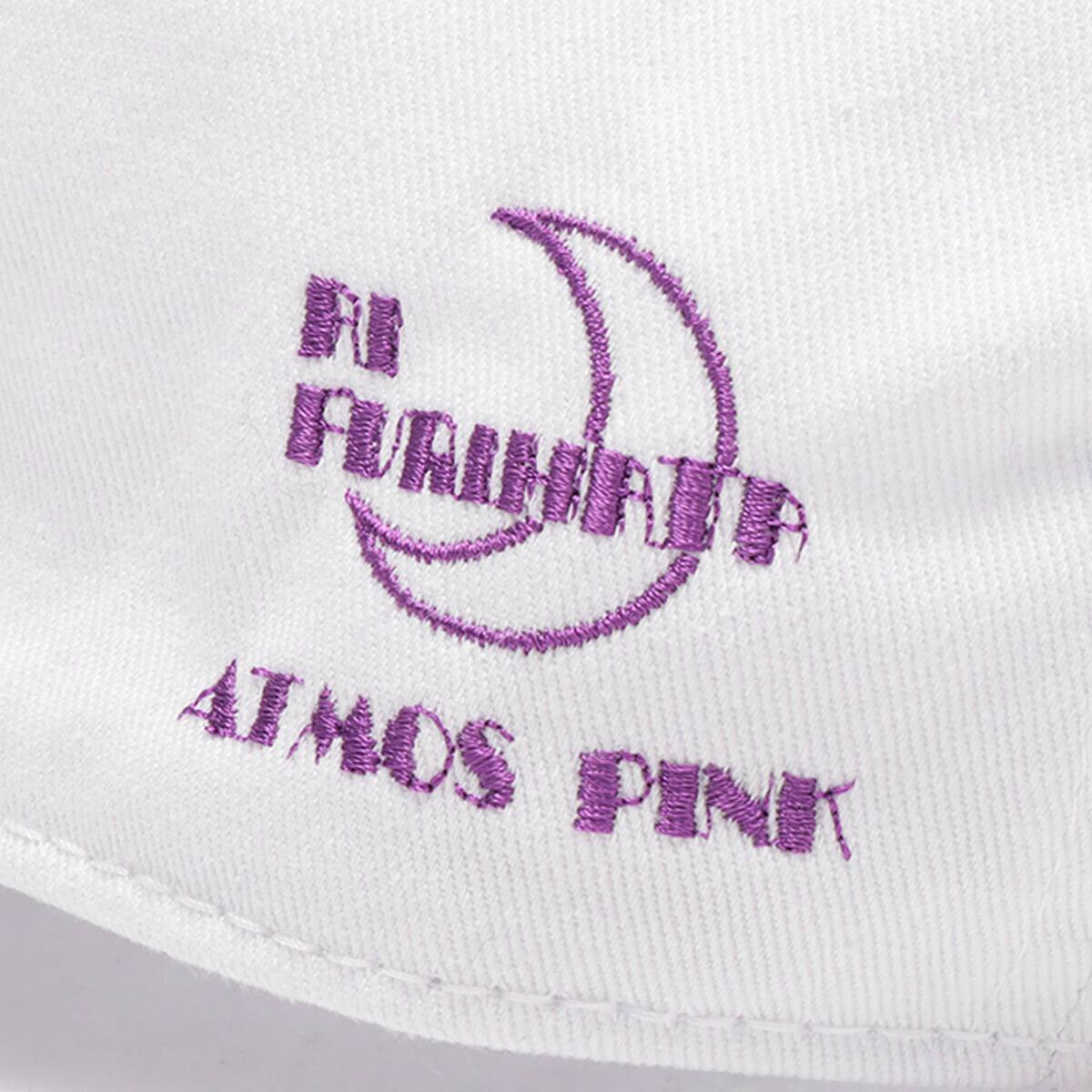 atmos pink 降幡愛 × atmospink グラフィックCAP WHITEの画像