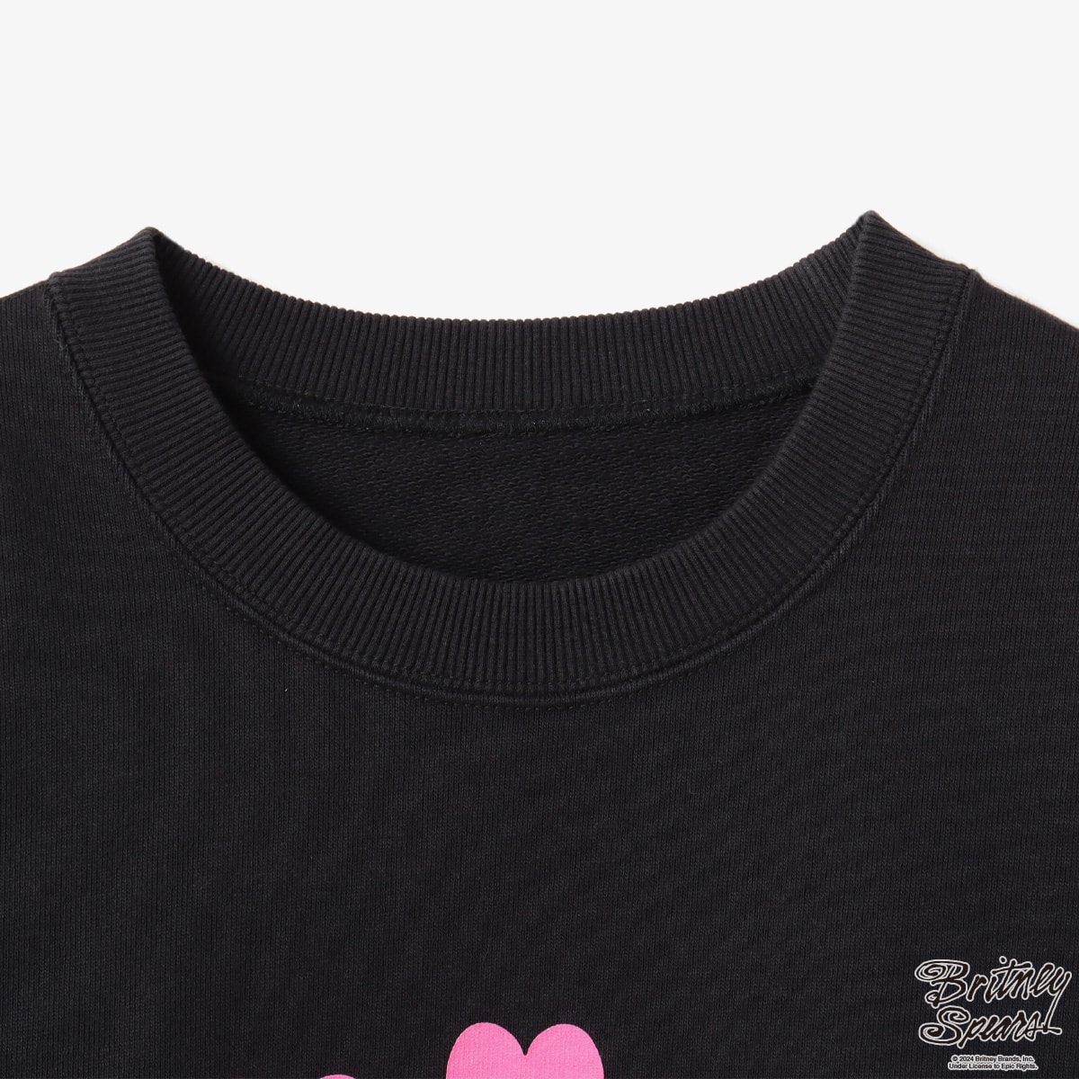 atmos pink x Britney Spears Heart Logo Sweat Shirt WHITE