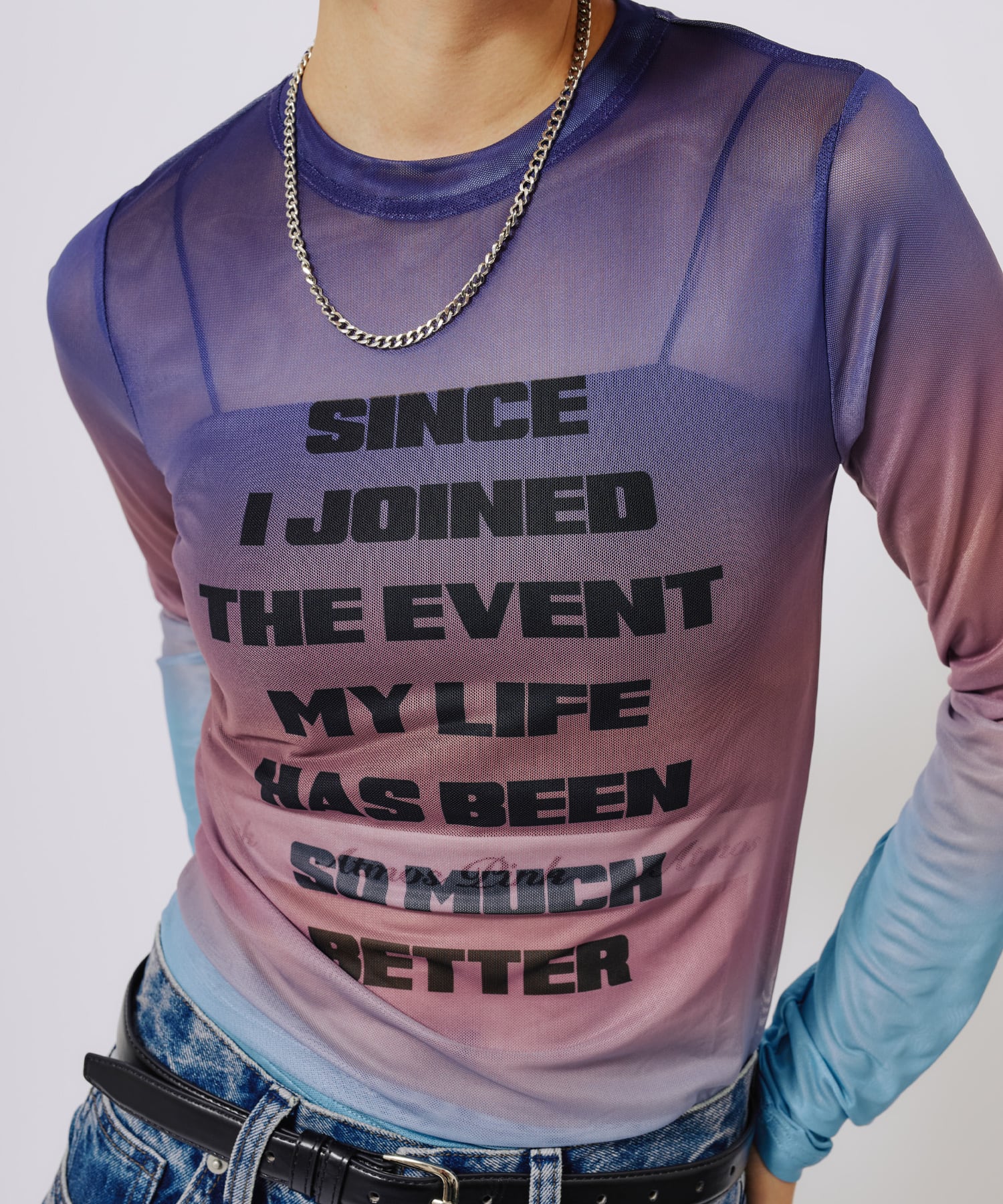 atmos pink See-Through Logo Tops MULTIの画像