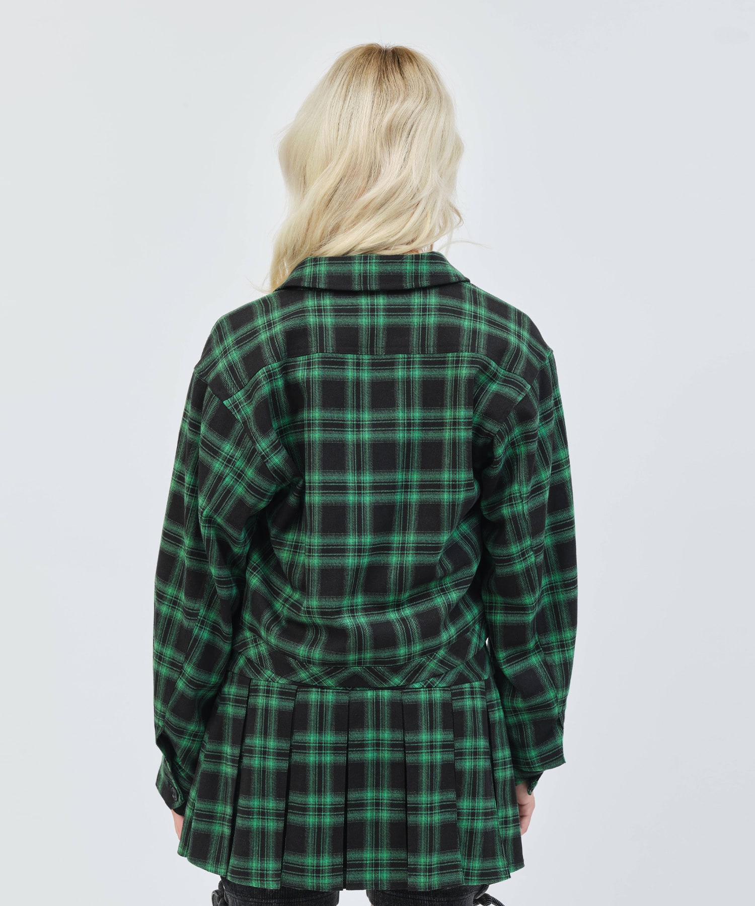 atmos pink Plaid Jacket GREENの画像