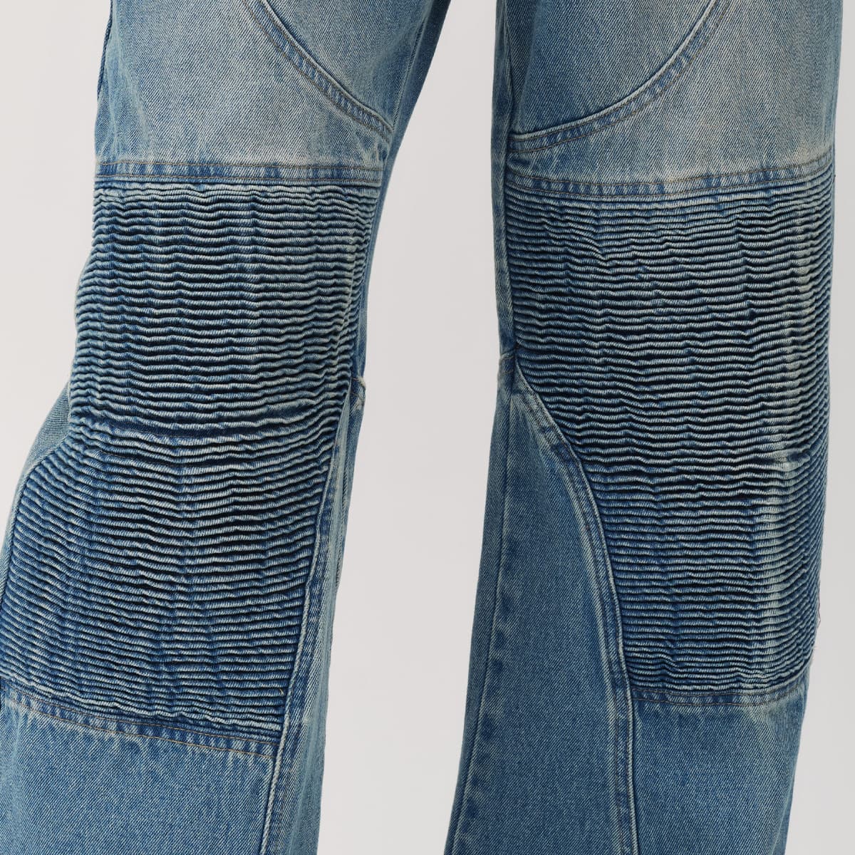 atmos pink Biker Denim Pants BLUEの画像