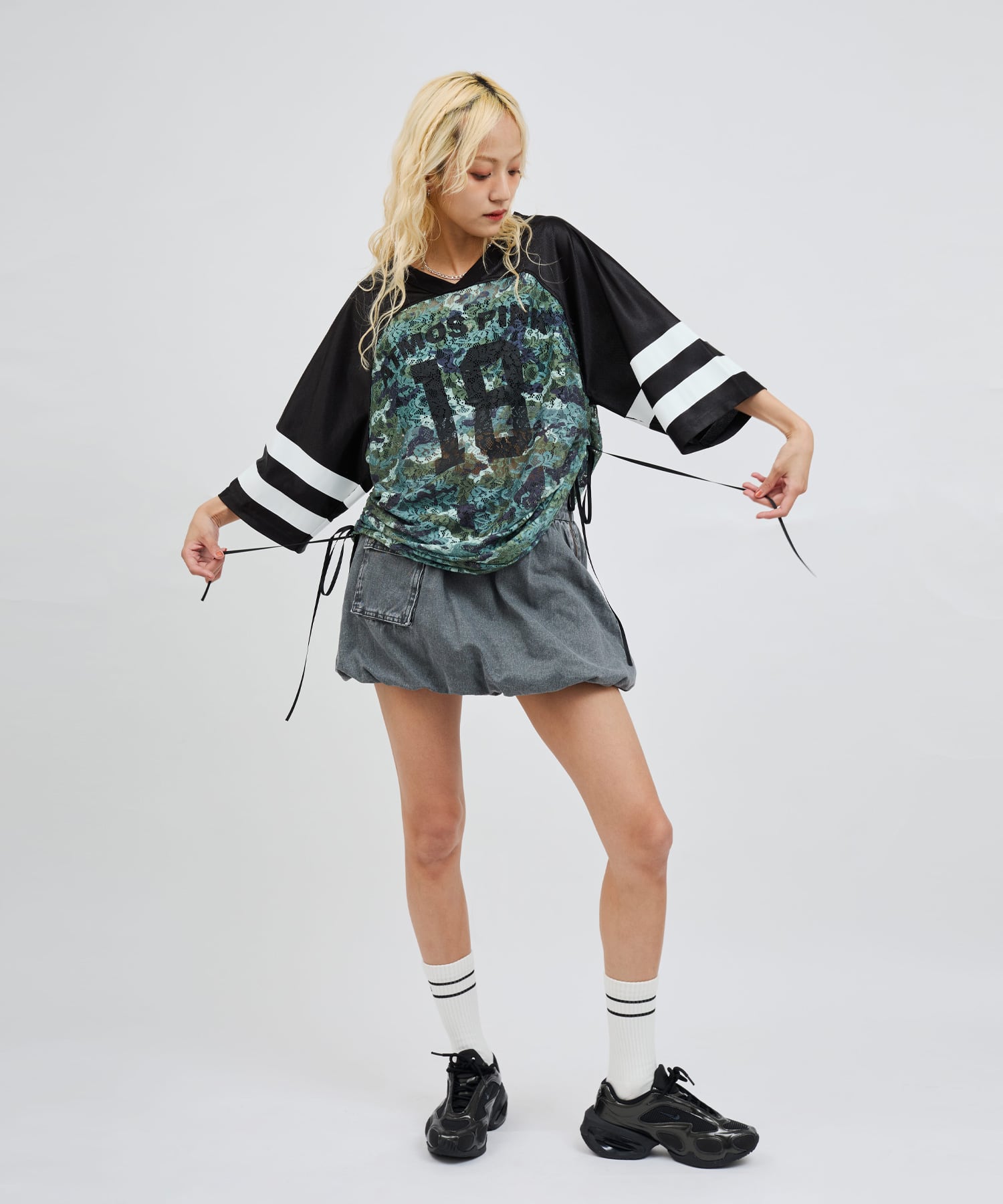 atmos pink Balloon Mini Skirt GRAYの画像