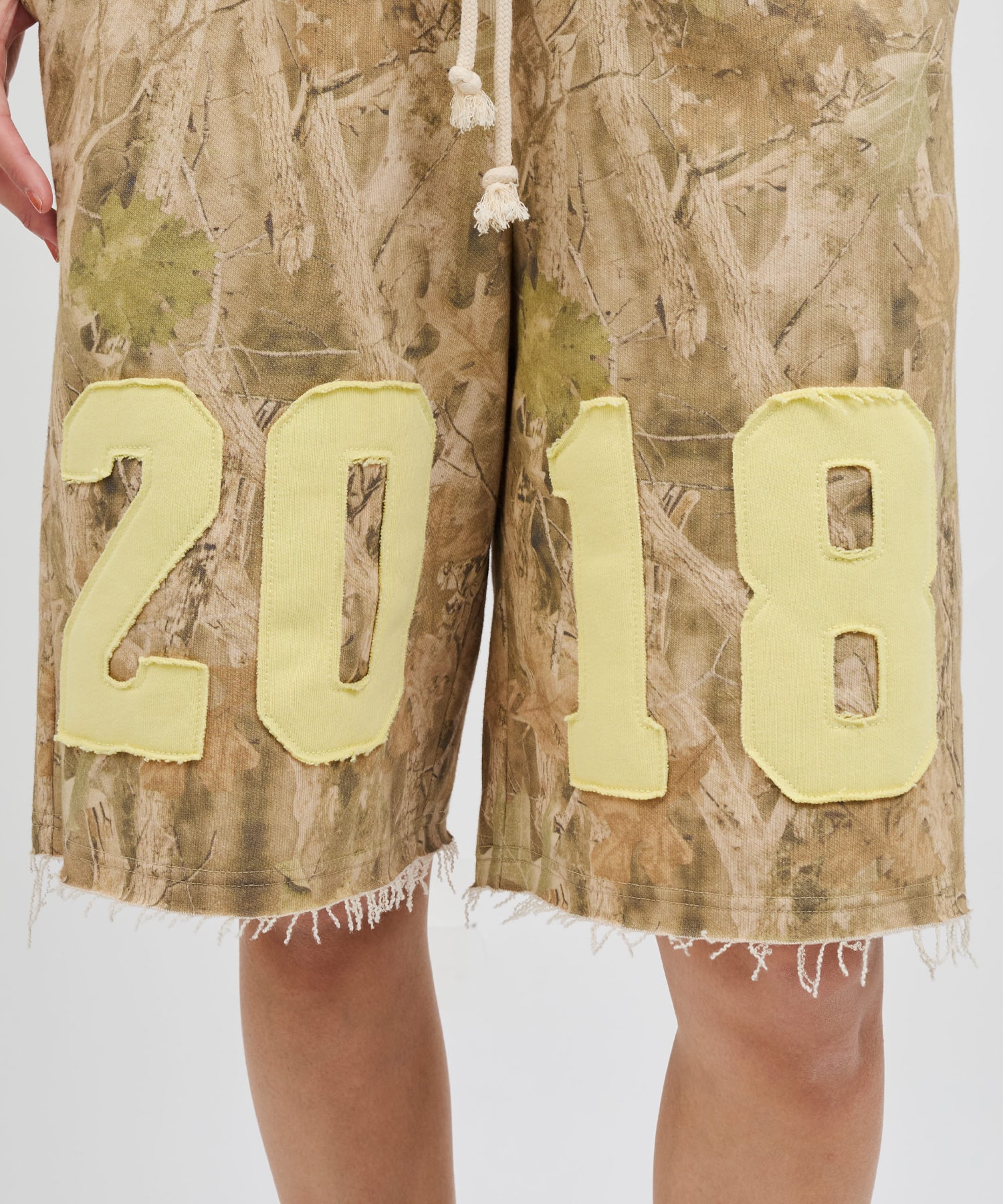 atmos pink Damaged Half Sweat Pants CAMOUFLAGEの画像