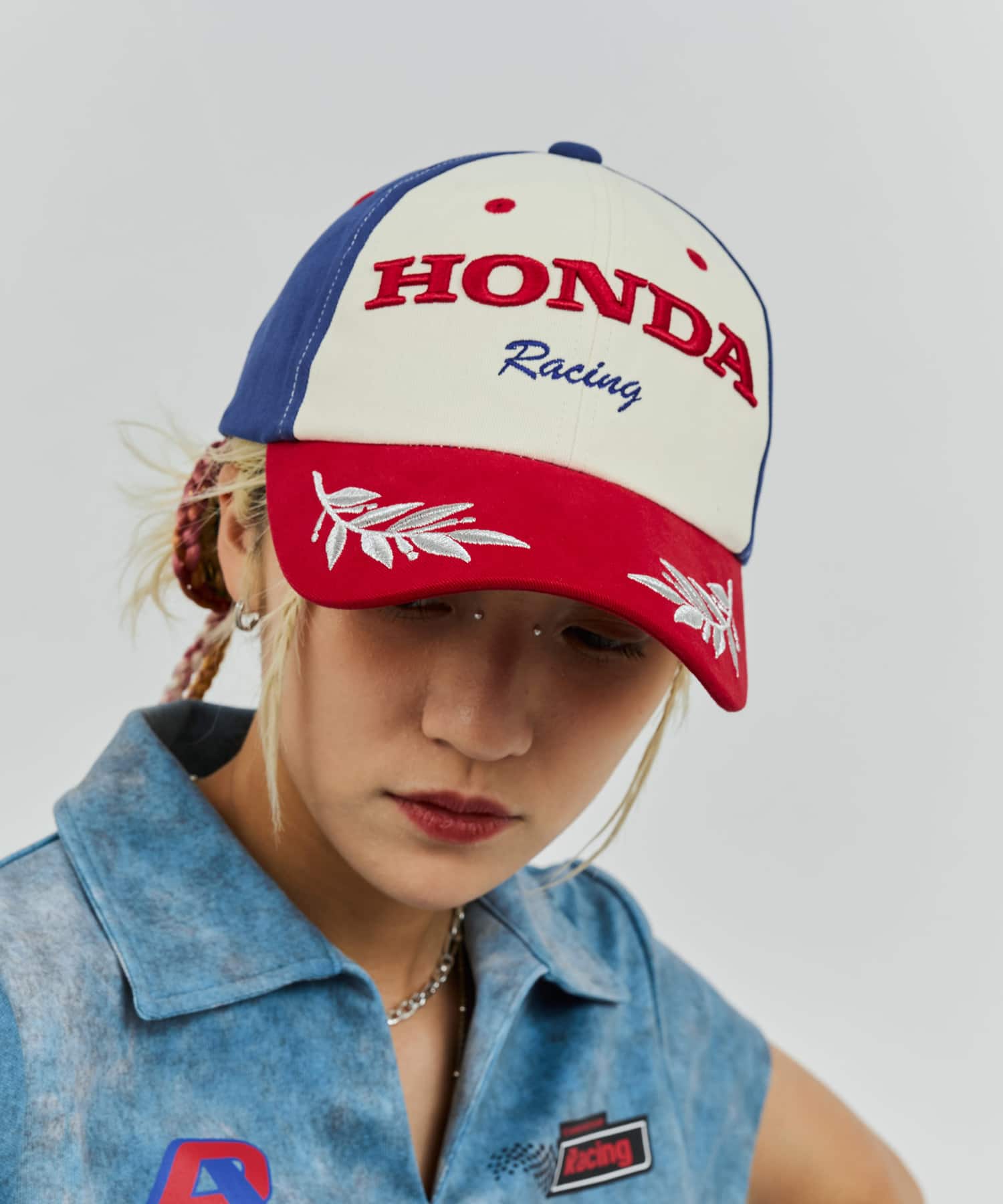 HONDA x atmos pink Racing Cap BLUEの画像