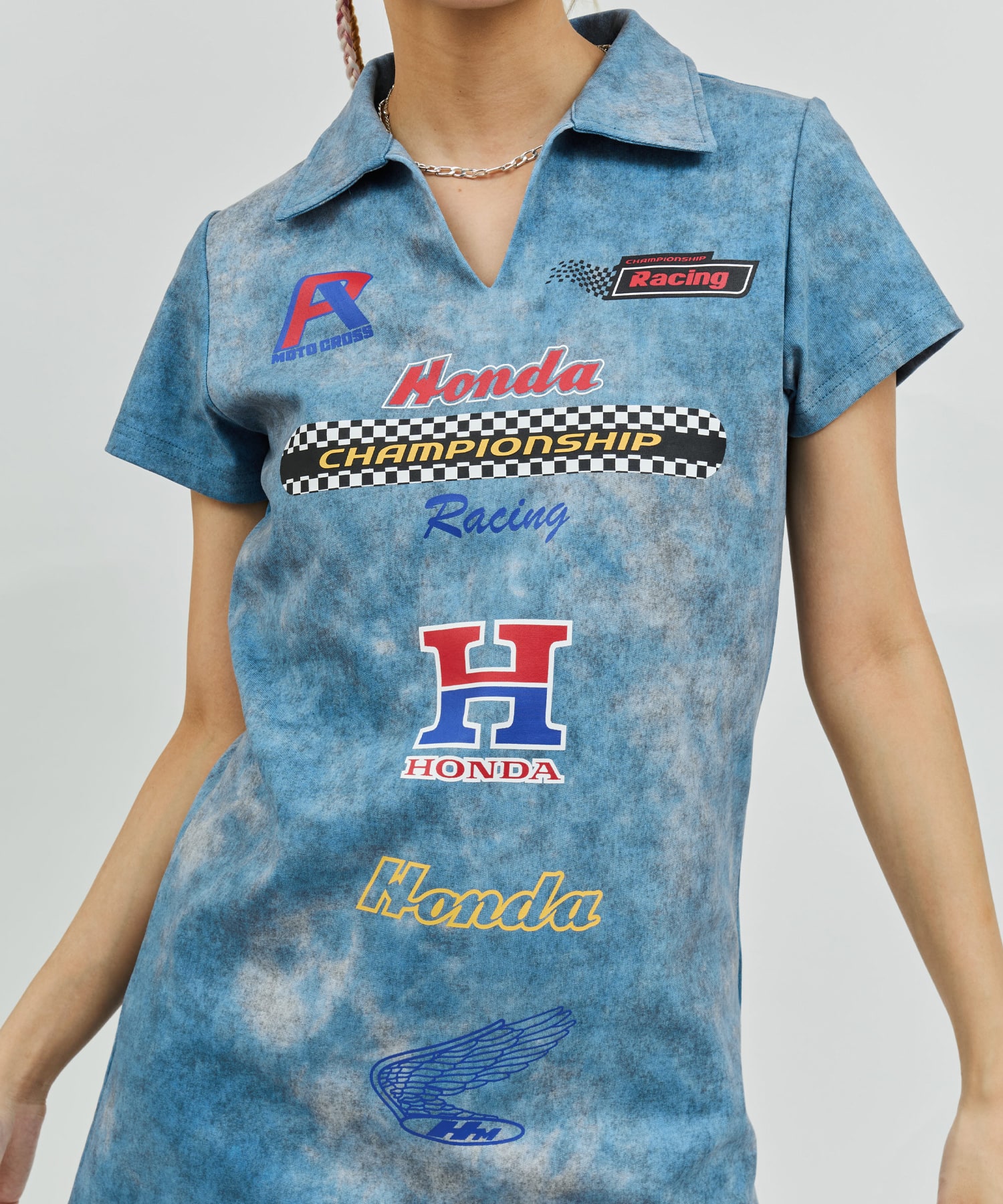 HONDA x atmos pink Racing Dress BLUEの画像