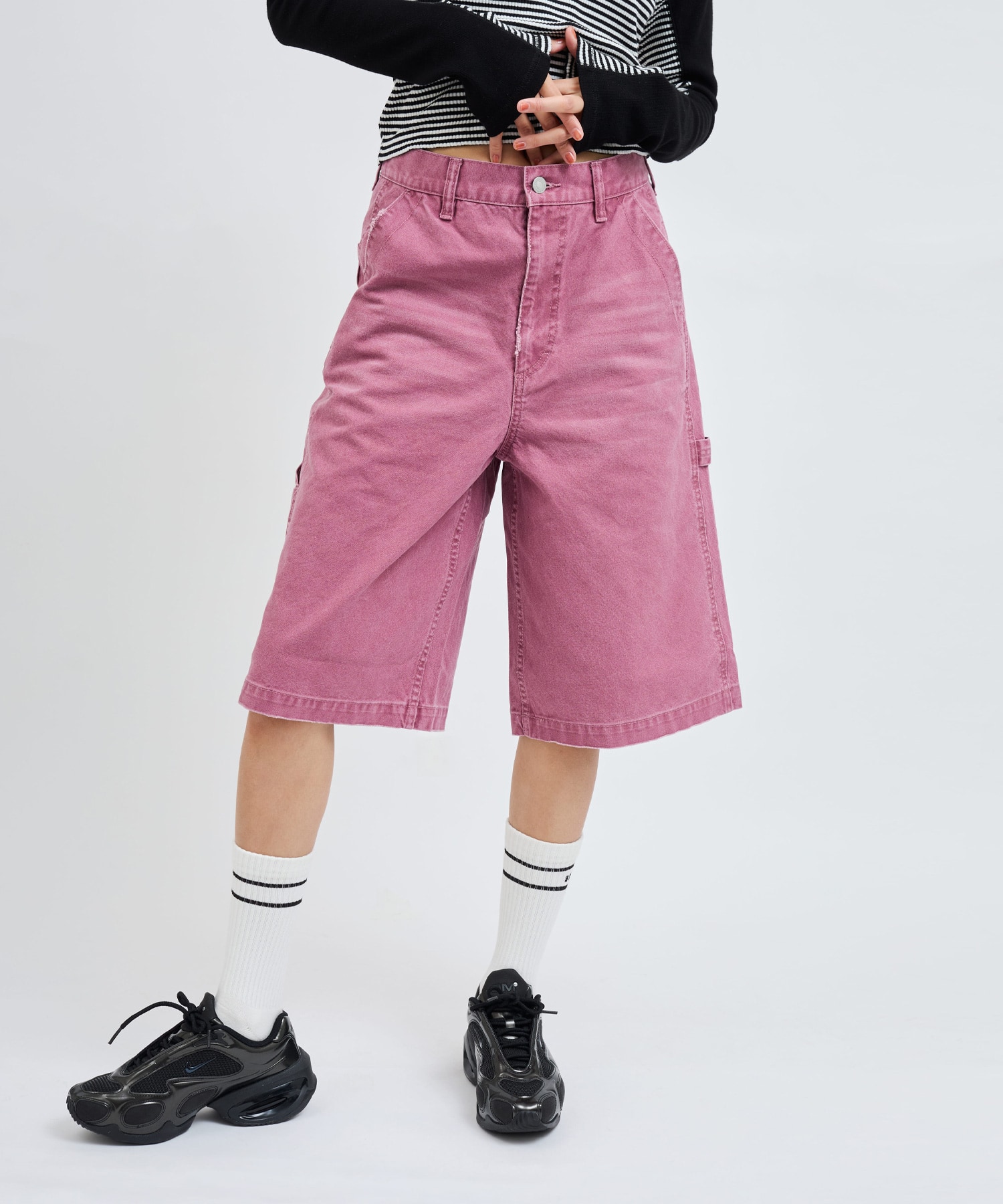 atmos pink Vintage Finish Half Pants PINKの画像