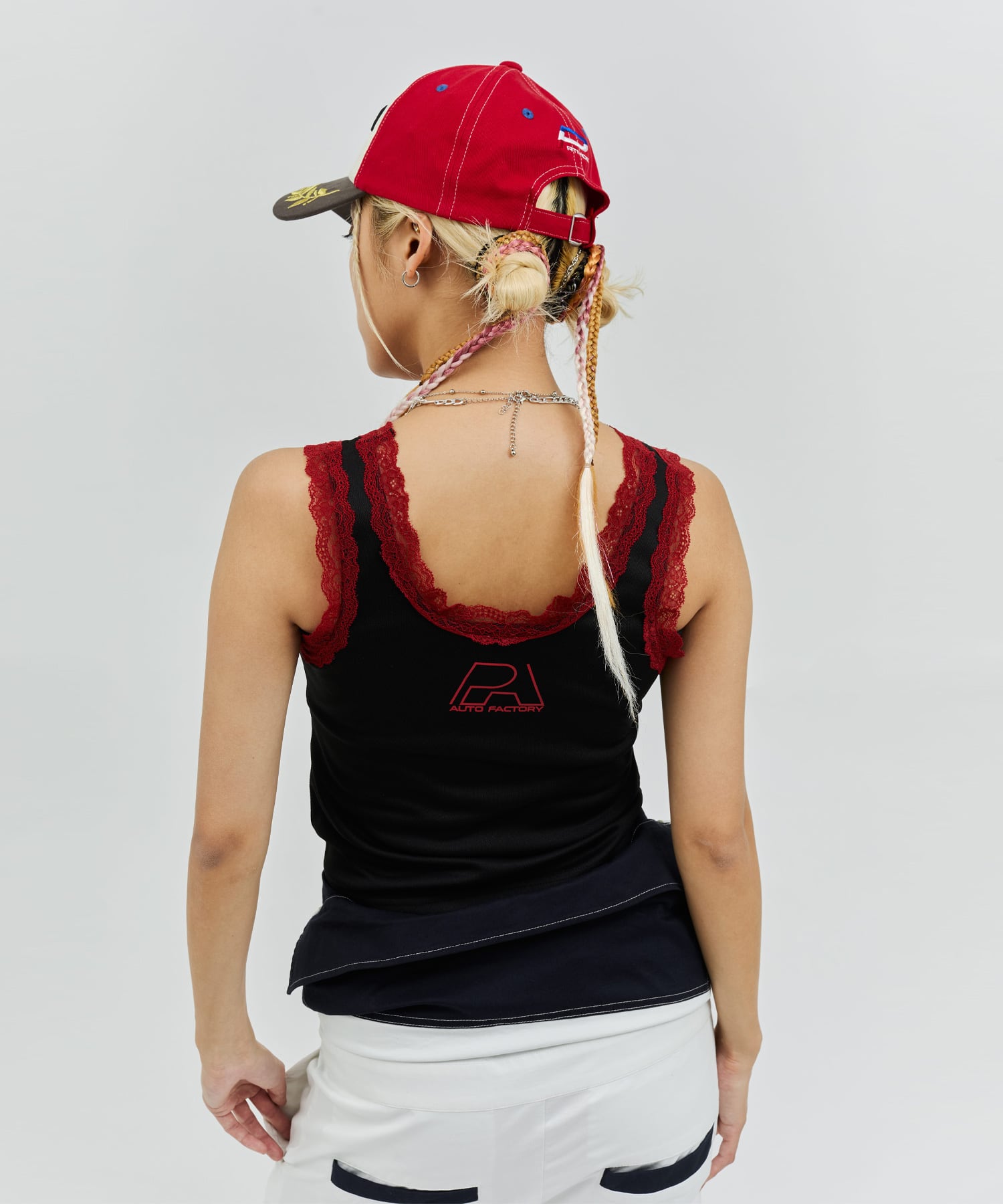 HONDA x atmos pink Racing Tank Top BLACKの画像