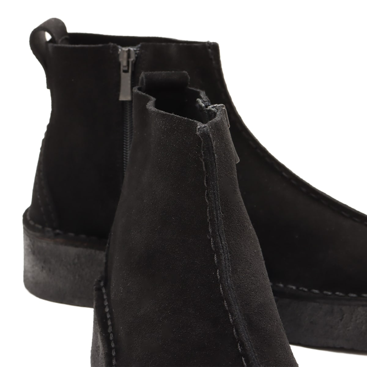 Clarks Trek Wedge Bt. Black Sde BLACKの画像