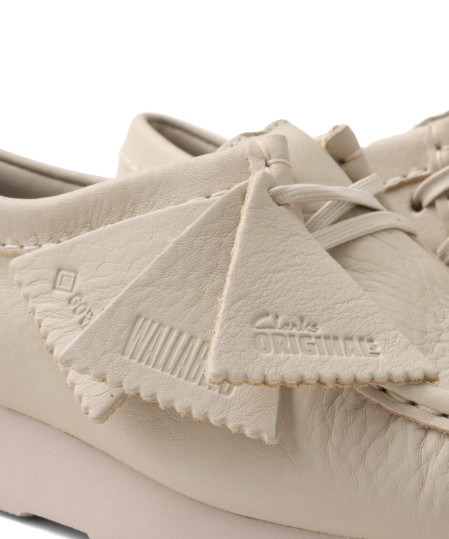 Clarks Wallabee.GTX White Leatherの画像