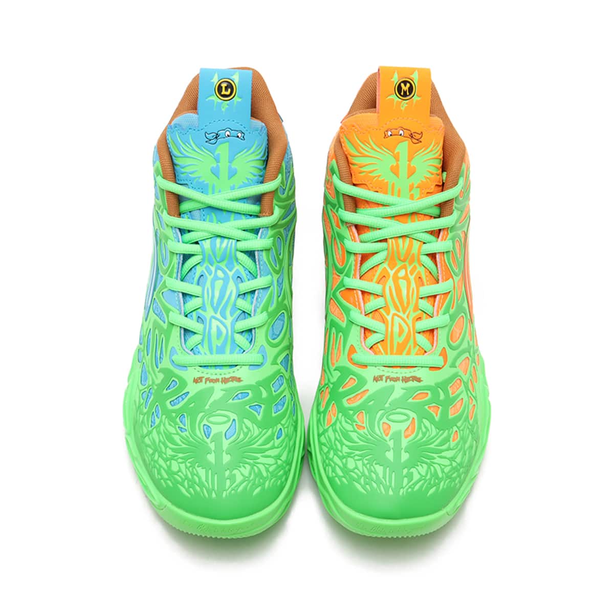 PUMA MB.04 TMNT L&M FLURO GREEN PES-PUMA GREEN-Bの画像