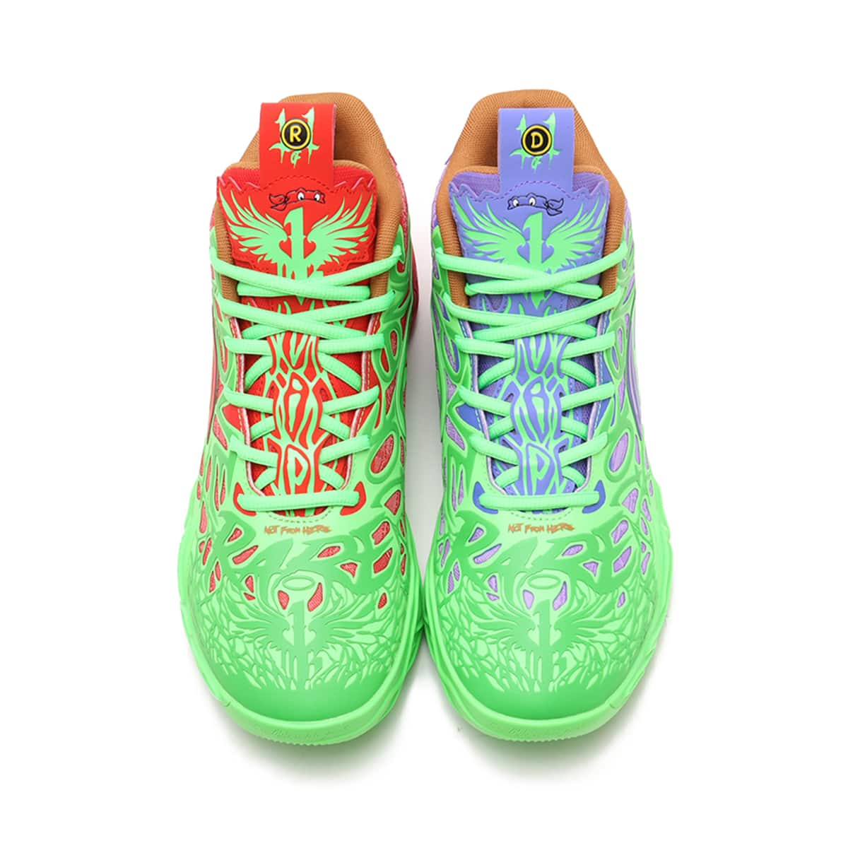 PUMA MB.04 TMNT R&D FLURO GREEN PES-PUMA RED-DAR（プーマ MB