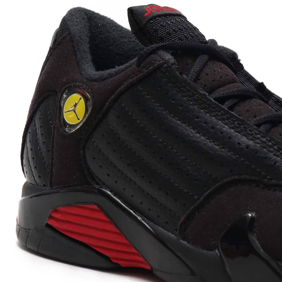 JORDAN BRAND JORDAN 14 RETRO BP  BLACK/VARSITY RED-METALLIC SILVERの画像