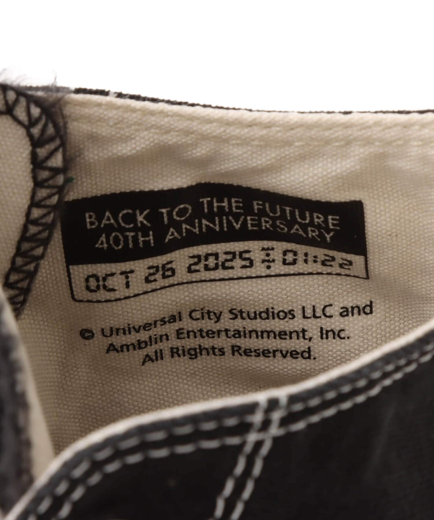 CONVERSE ALL STAR AGED MT HI / BACK TO THE FUTURE BLACKの画像