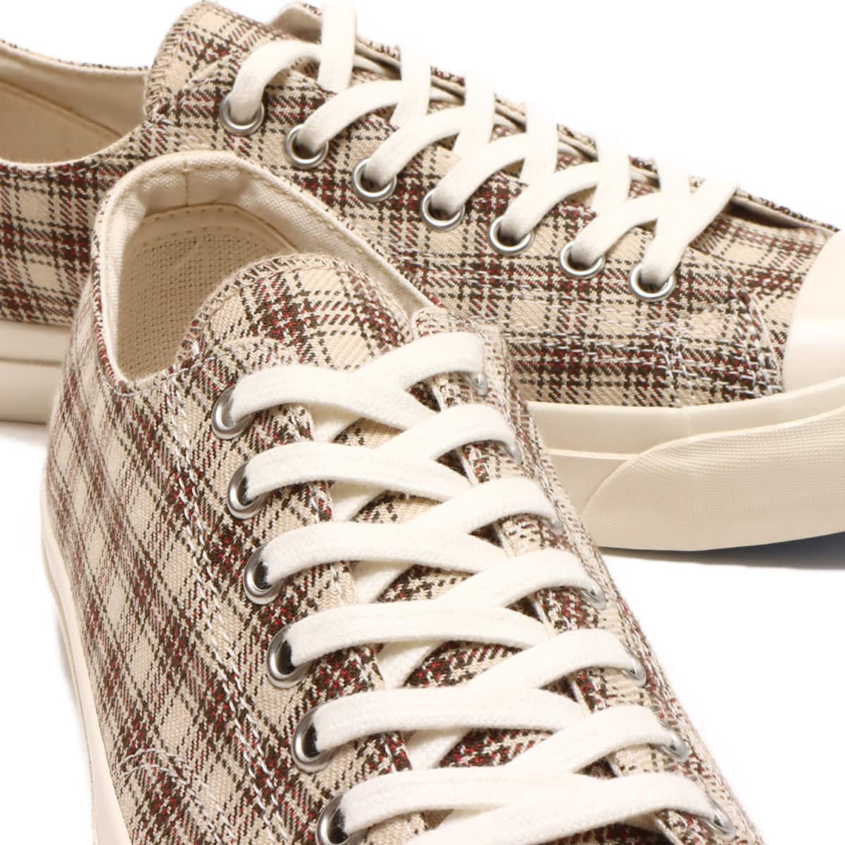 CONVERSE JACK PURCELL US CHECK BEIGE 23SS-I