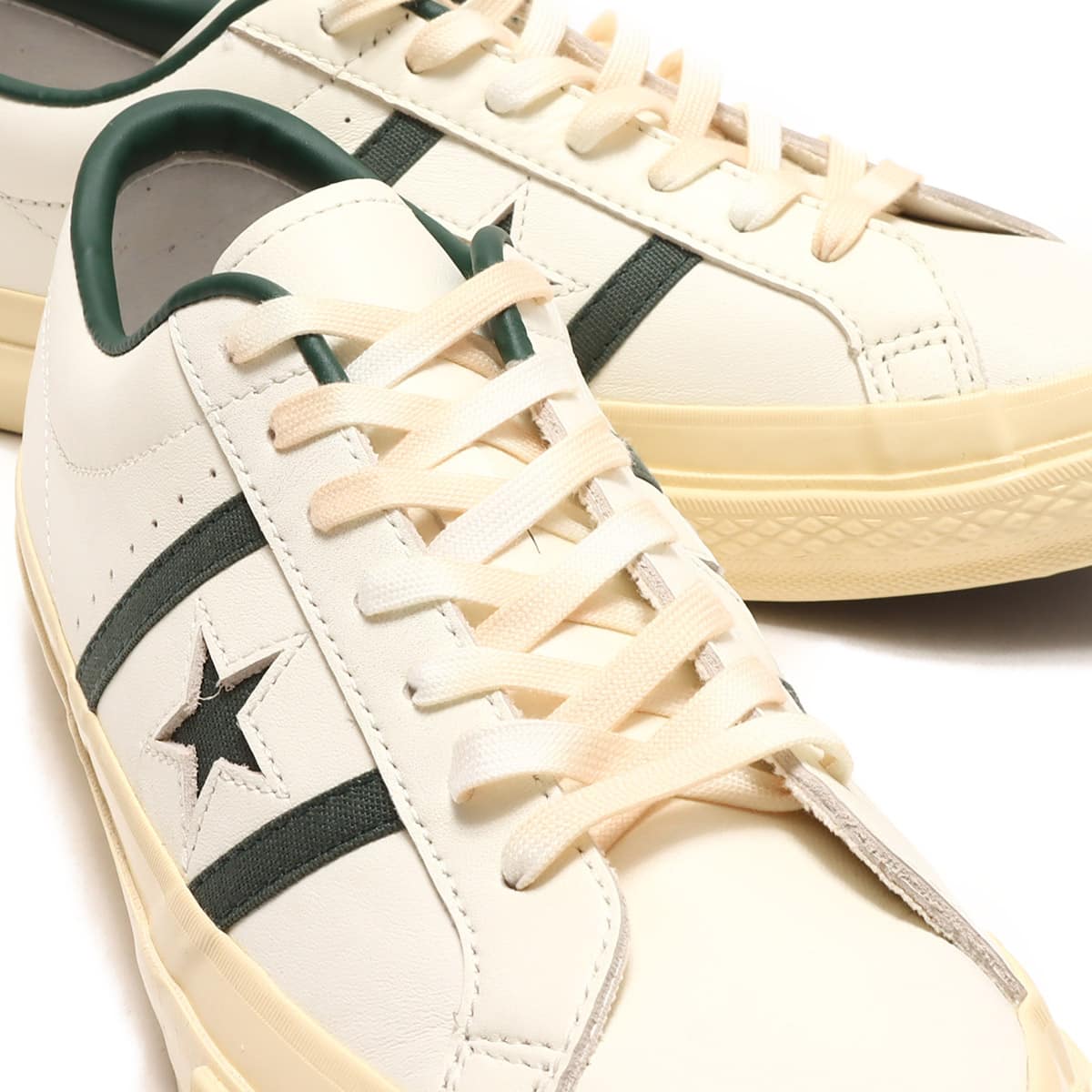 CONVERSE S&B US PC LEATHER OFF WHITE/VTG GREEN 23SS-I