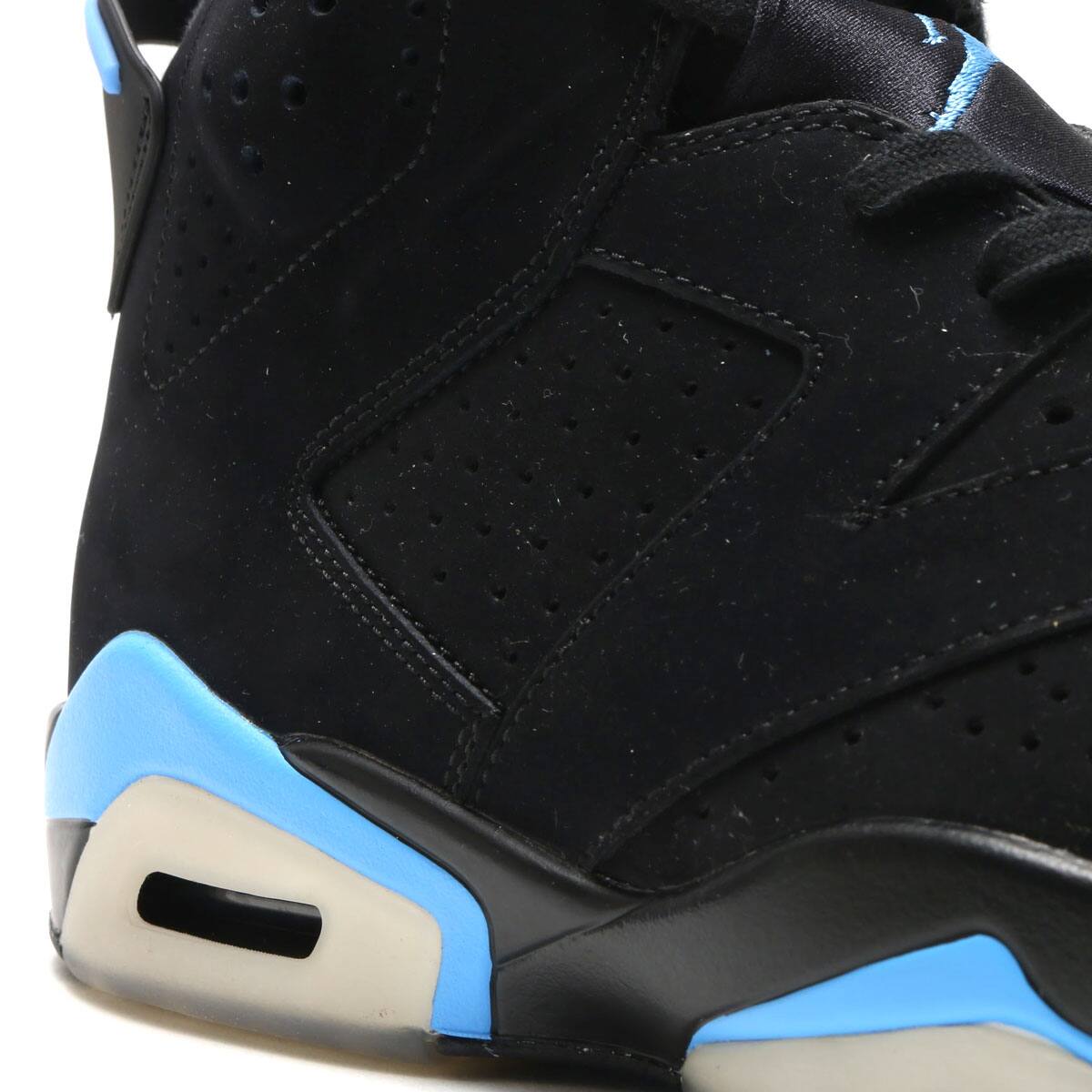 JORDAN BRAND AIR JORDAN 6 RETRO BLACK/UNIVERSITY BLUE