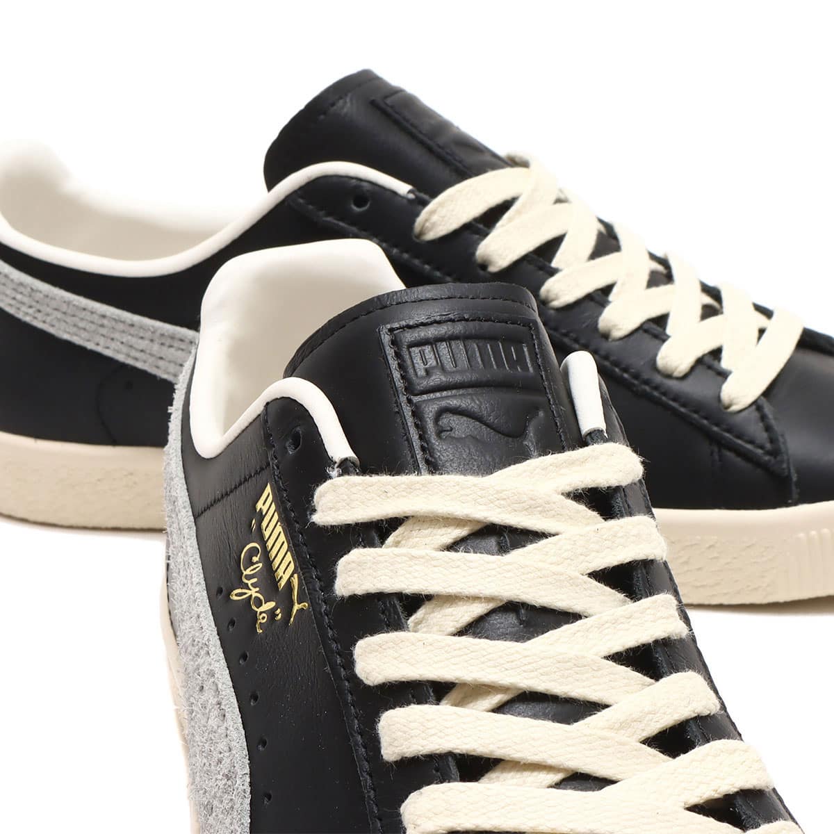 PUMA CLYDE BASE PUMA BLACK/FROSTED IVORY/TEAM GOLD 23SP-I