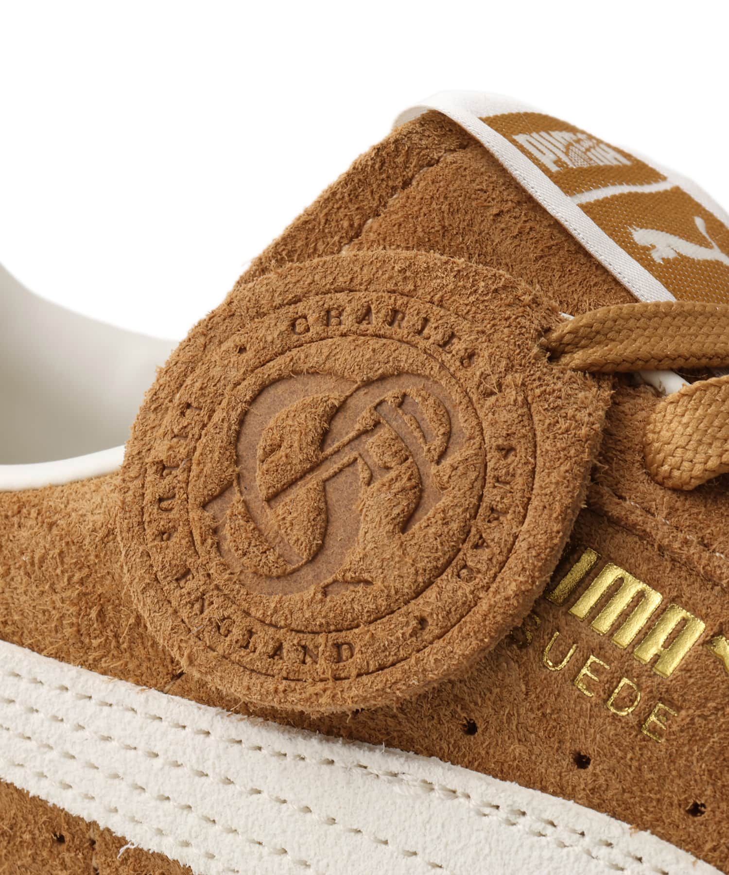 PUMA SUEDE チャールズエフステッド V HONEY BUTTER-PUMA WHITEの画像