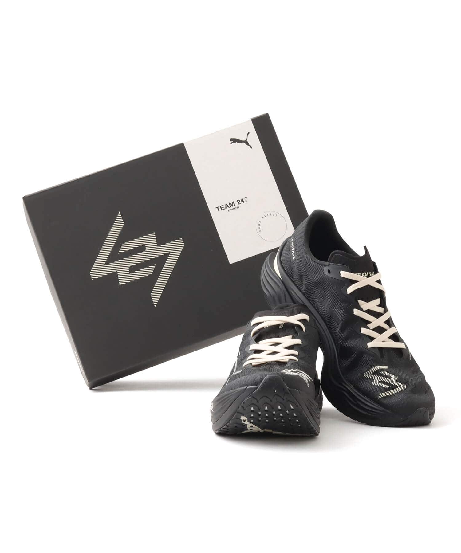 PUMA DEVIATE NITRO ELITE 3 x REPRESENT PUMA BLACK-ALPINE SNOWの画像