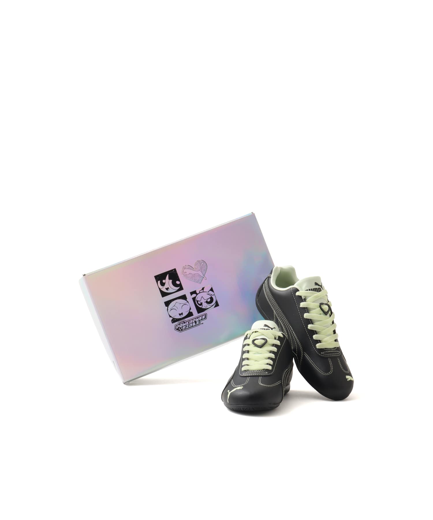 PUMA SPEEDCAT POWERPUFFGIRLS PUMA BLACK-PUMA SILVER-GREENの画像