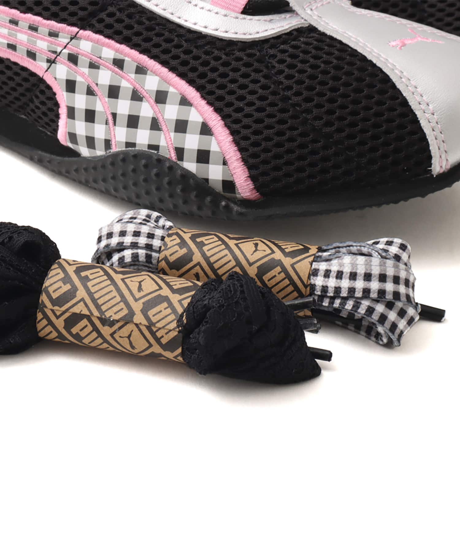 PUMA H-STREET ATMOS PINK PICNIC PUMA BLACK-PINK SHIMMERの画像