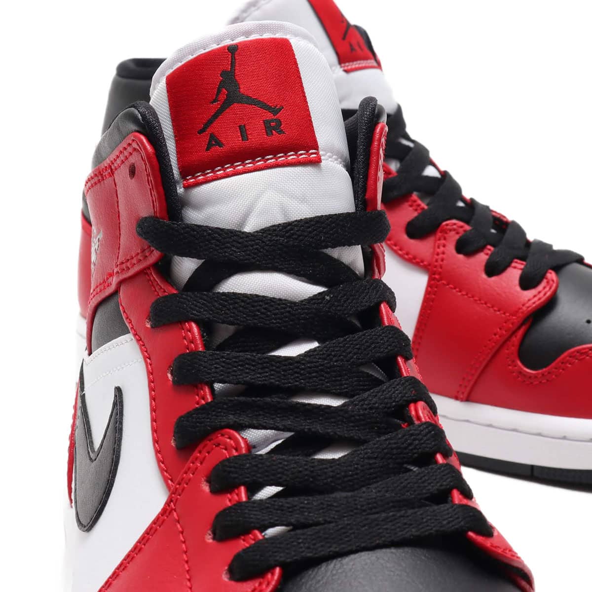 JORDAN BRAND AIR JORDAN 1 MID BLACK/BLACK-GYM RED 20SU-Sの画像