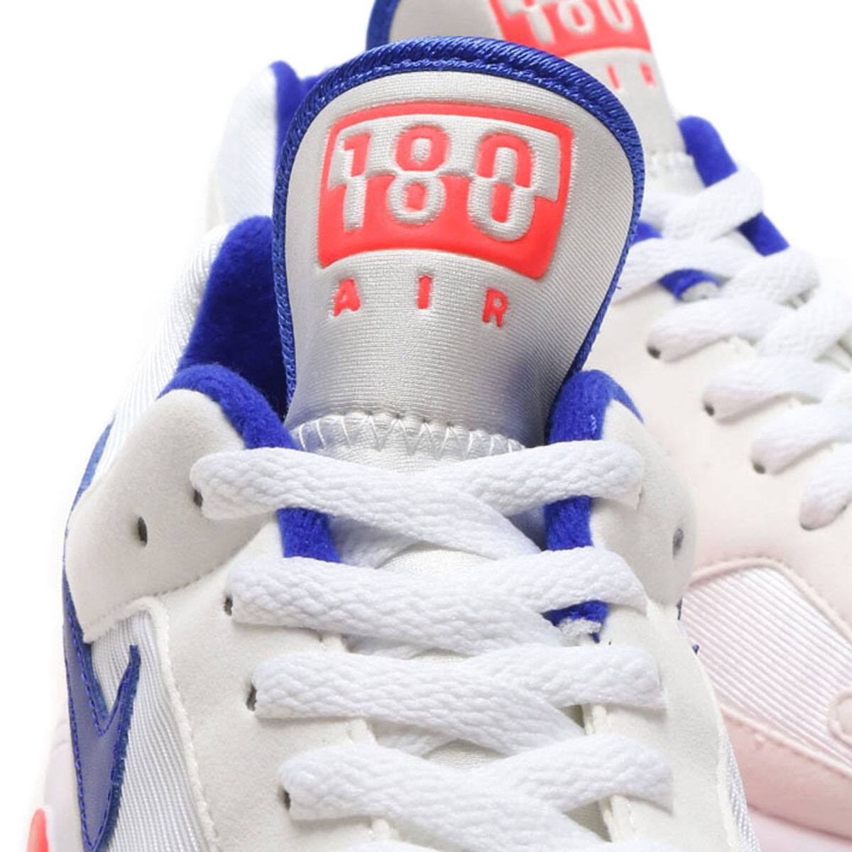 NIKE AIR MAX 180 WHITE/ULTRAMARINE-SOLAR RED
