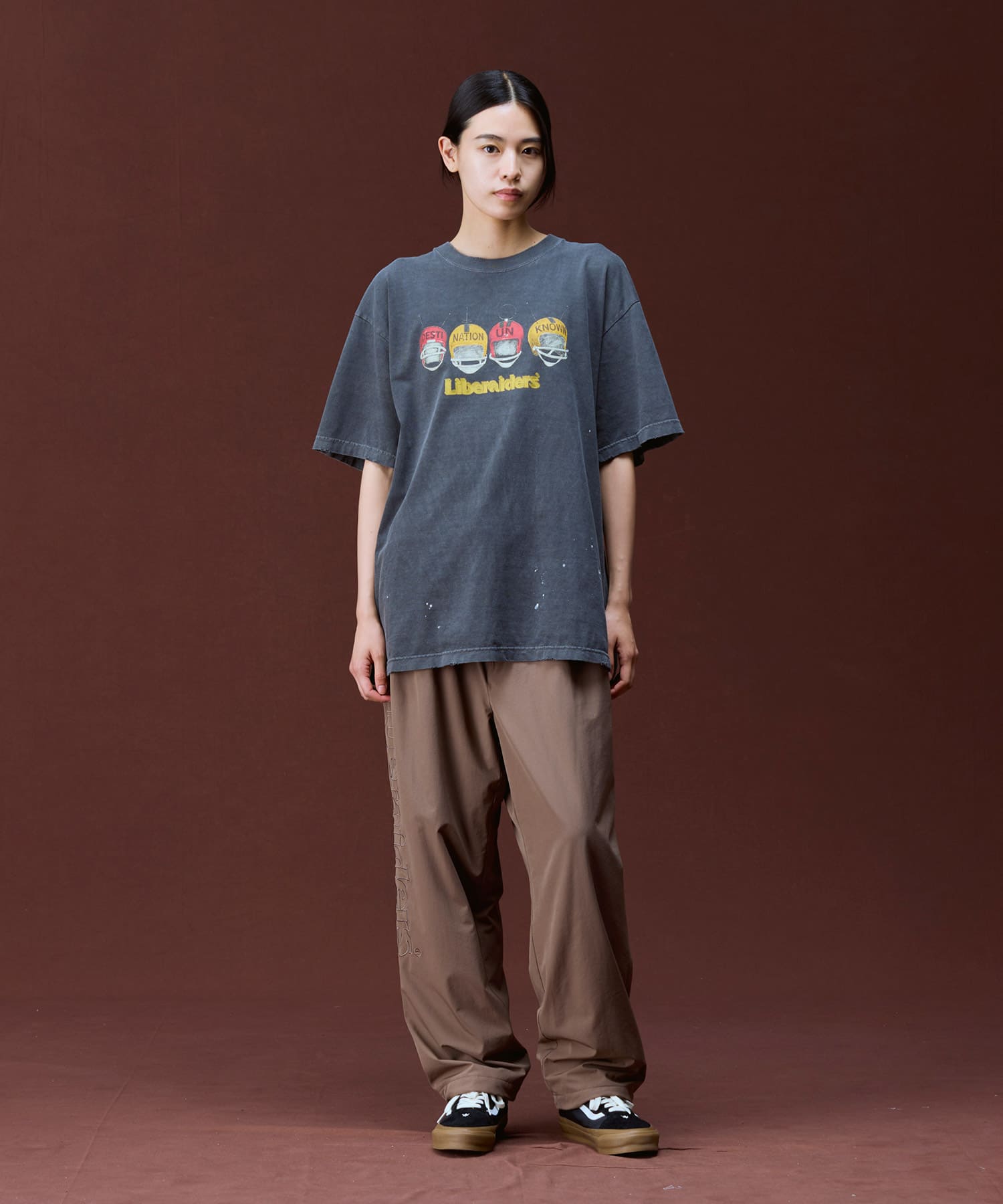 LIBERAIDERS HELMET BOYS TEE BLACKの画像