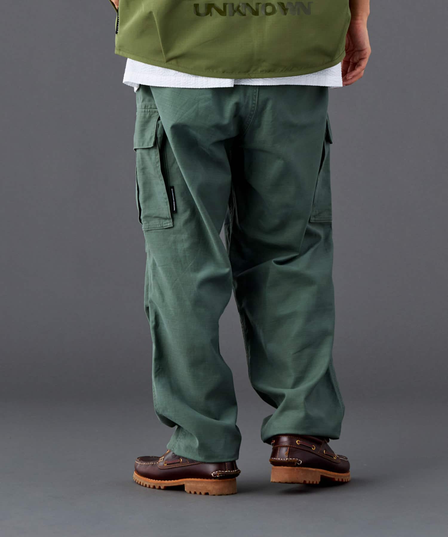 LIBERAIDERS 6-POCKET ARMY BAGGY PANTS OLIVEの画像