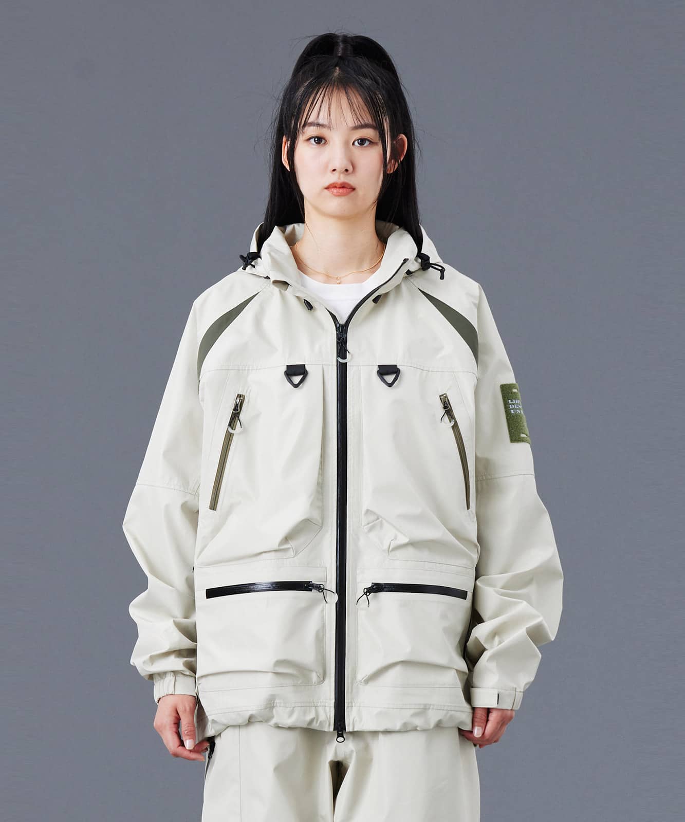 LIBERAIDERS ALL CONDITIONS 3LAYER JACKET III IVORYの画像