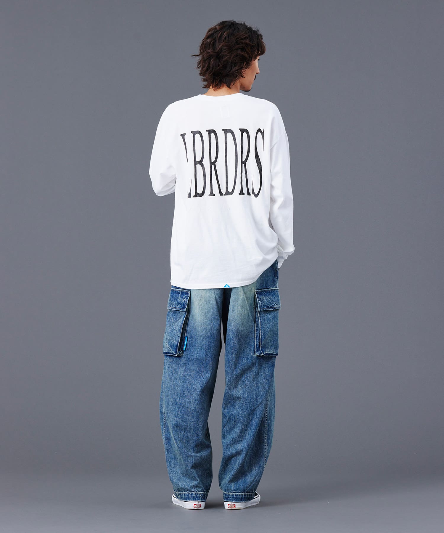 LIBERAIDERS LBRDRS LOGO L/S TEE WHITEの画像