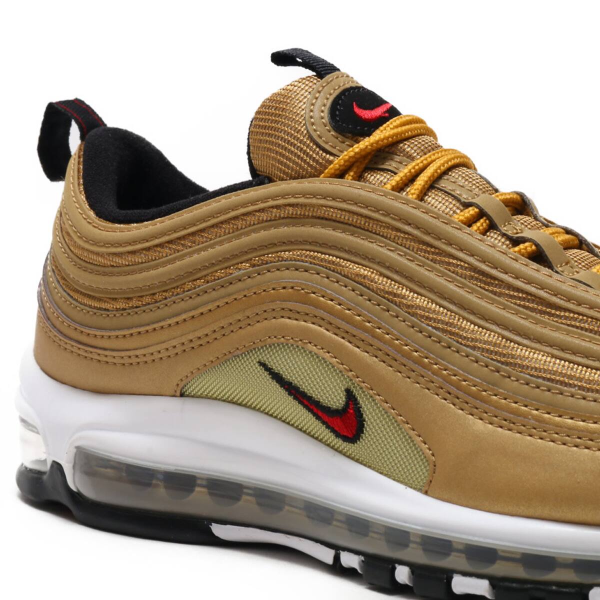 NIKE AIR MAX 97 OG QS METALLIC GOLD/VARSITY RED-WHITE-BLACK